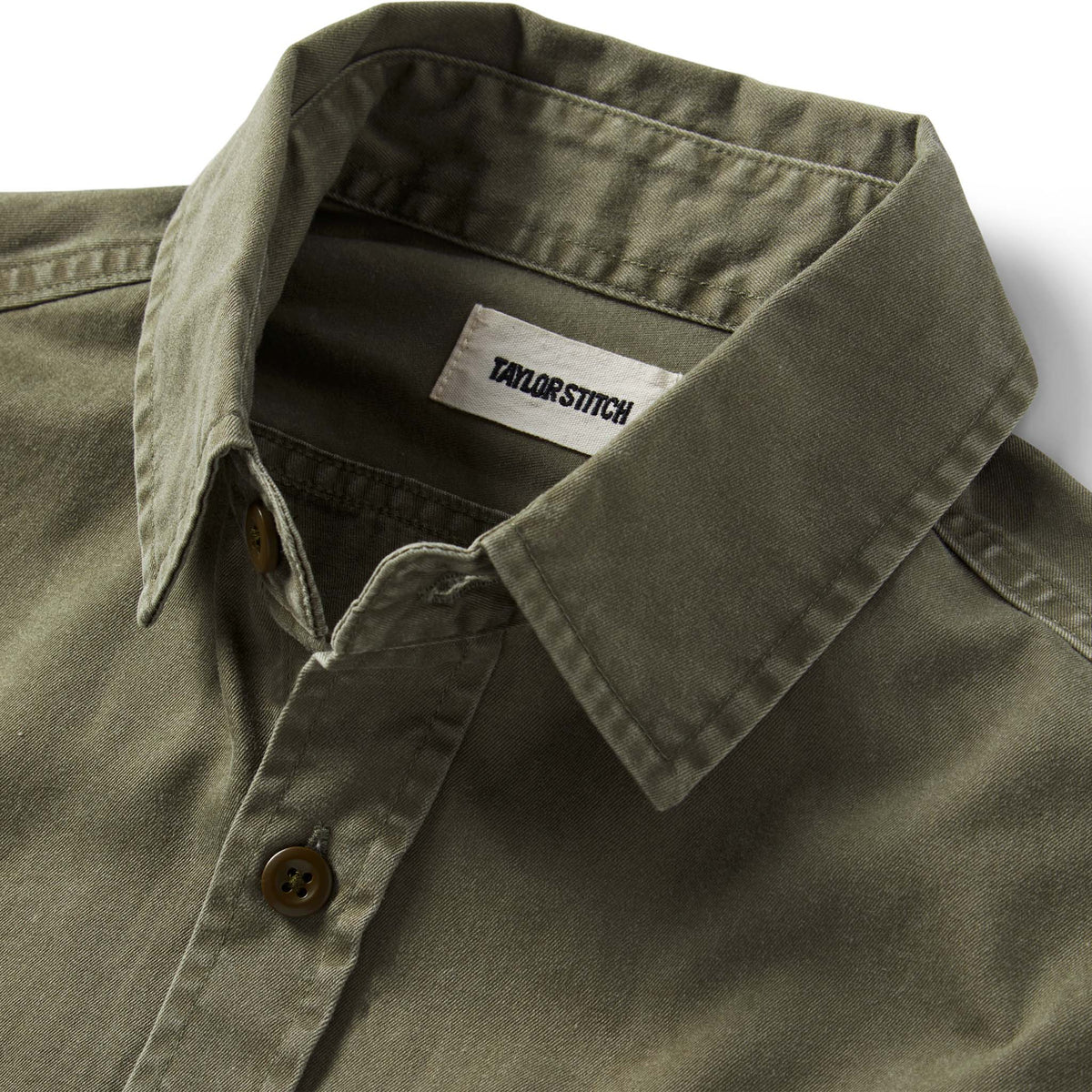 The Saddler Shirt in Washed Olive