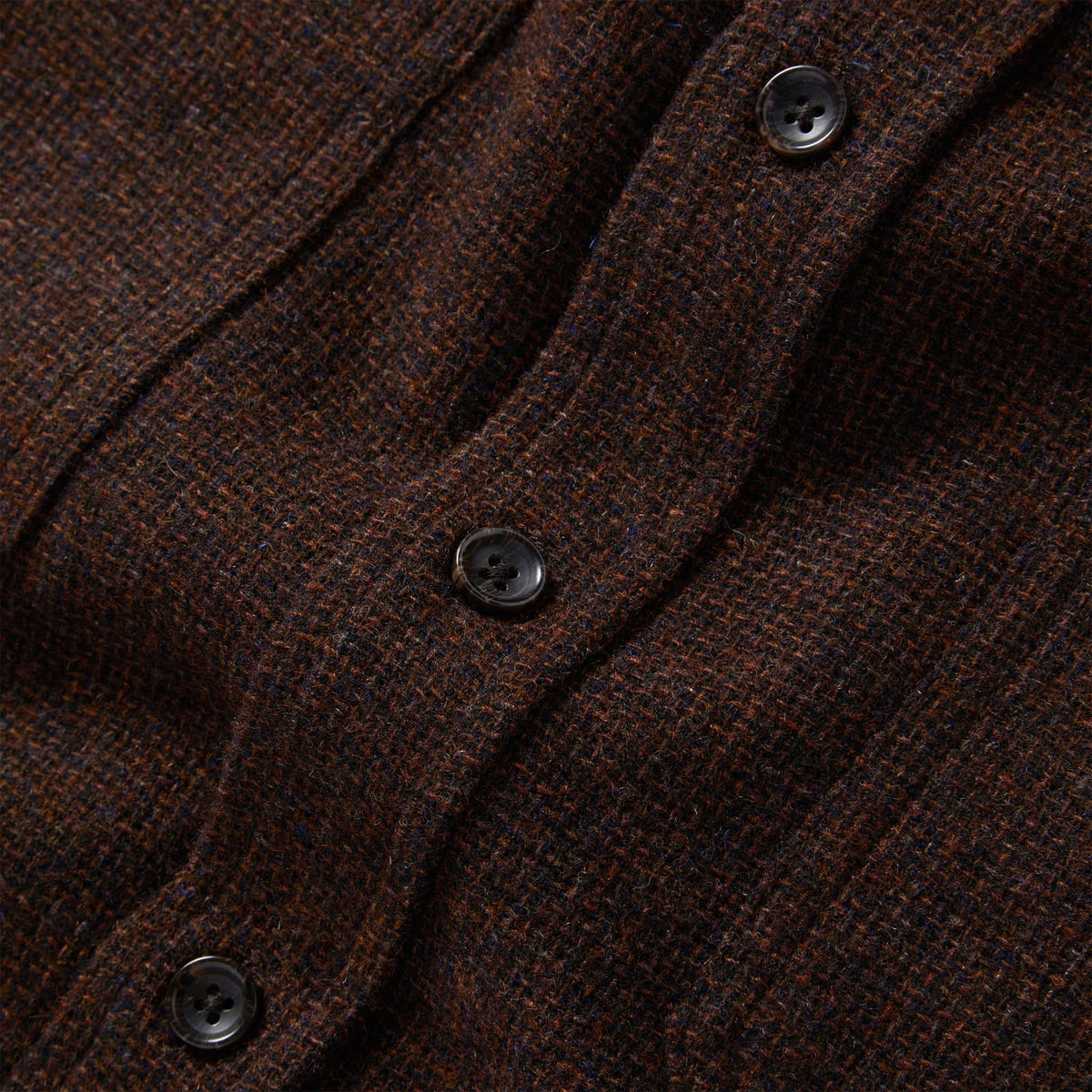 The Service Shirt in Ginger Melange Wool