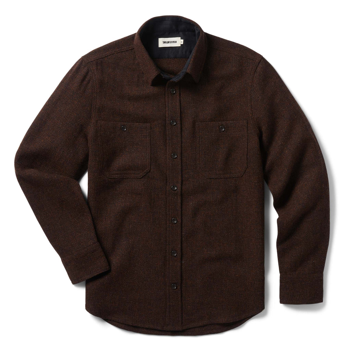 The Service Shirt in Ginger Melange Wool