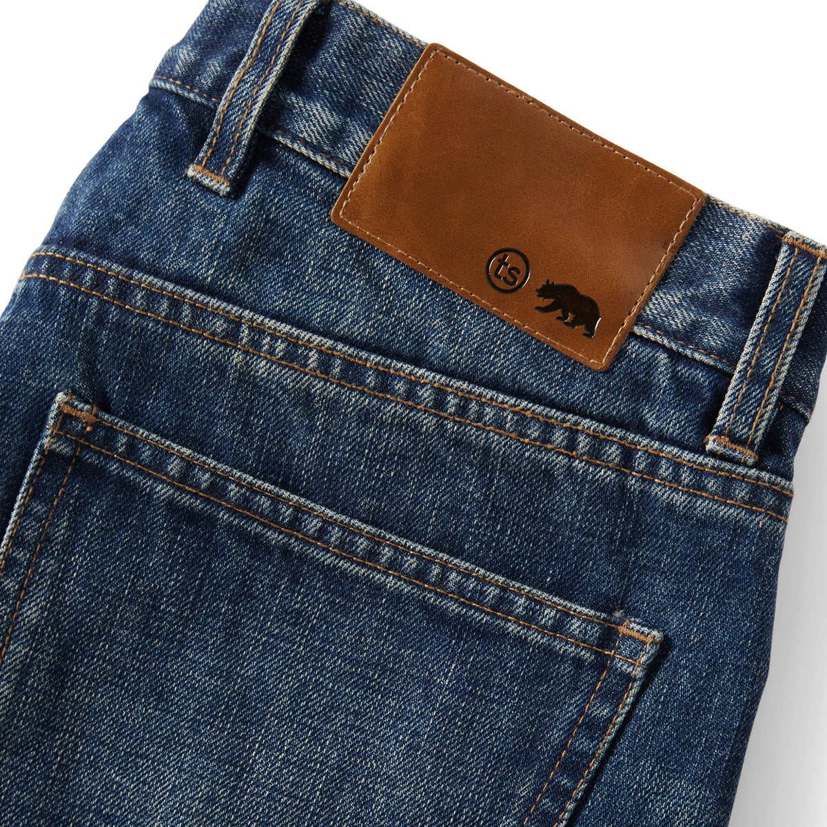 The Slim Brushed Back Jean in Sawyer Wash Organic Selvage