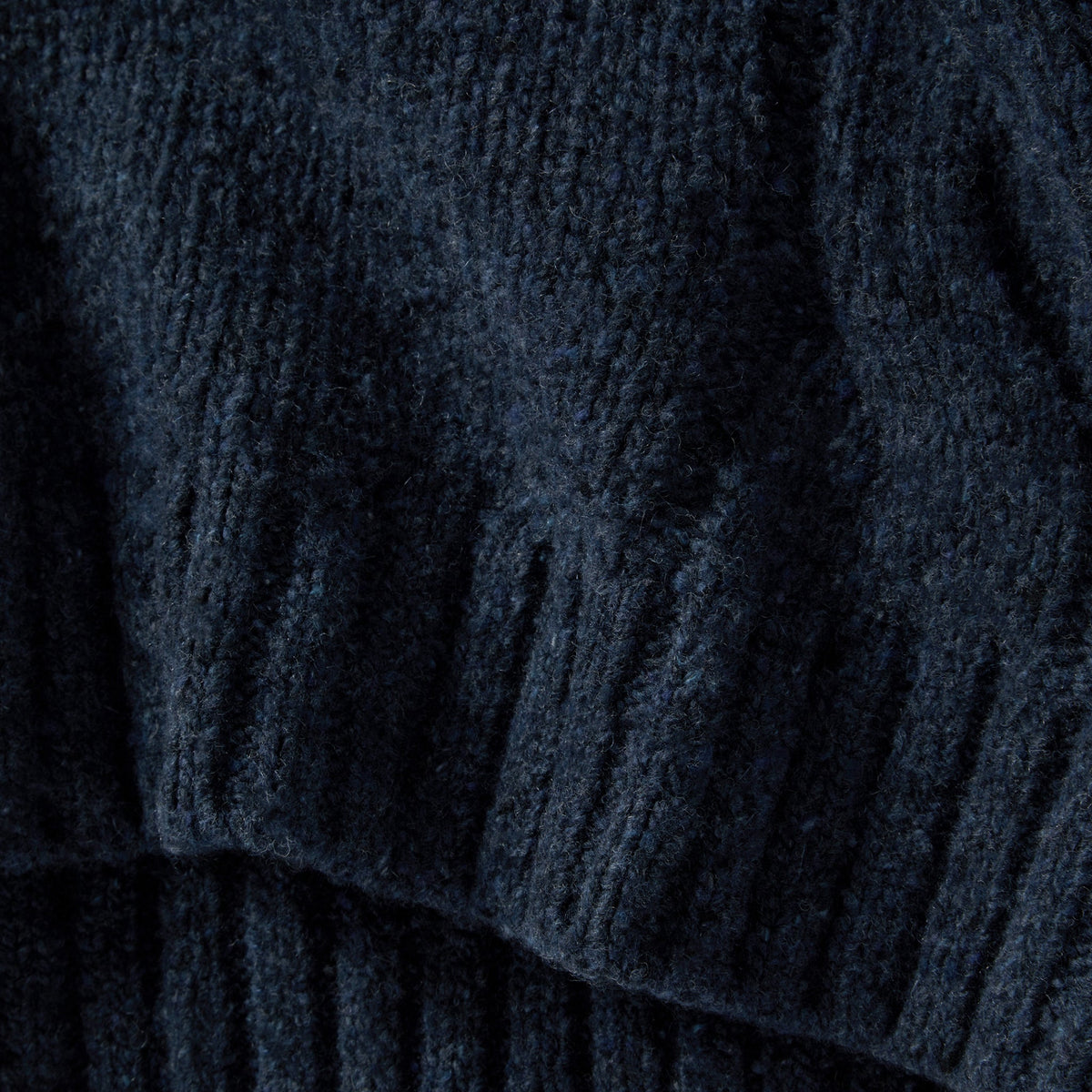 The Topside Sweater in Navy Donegal