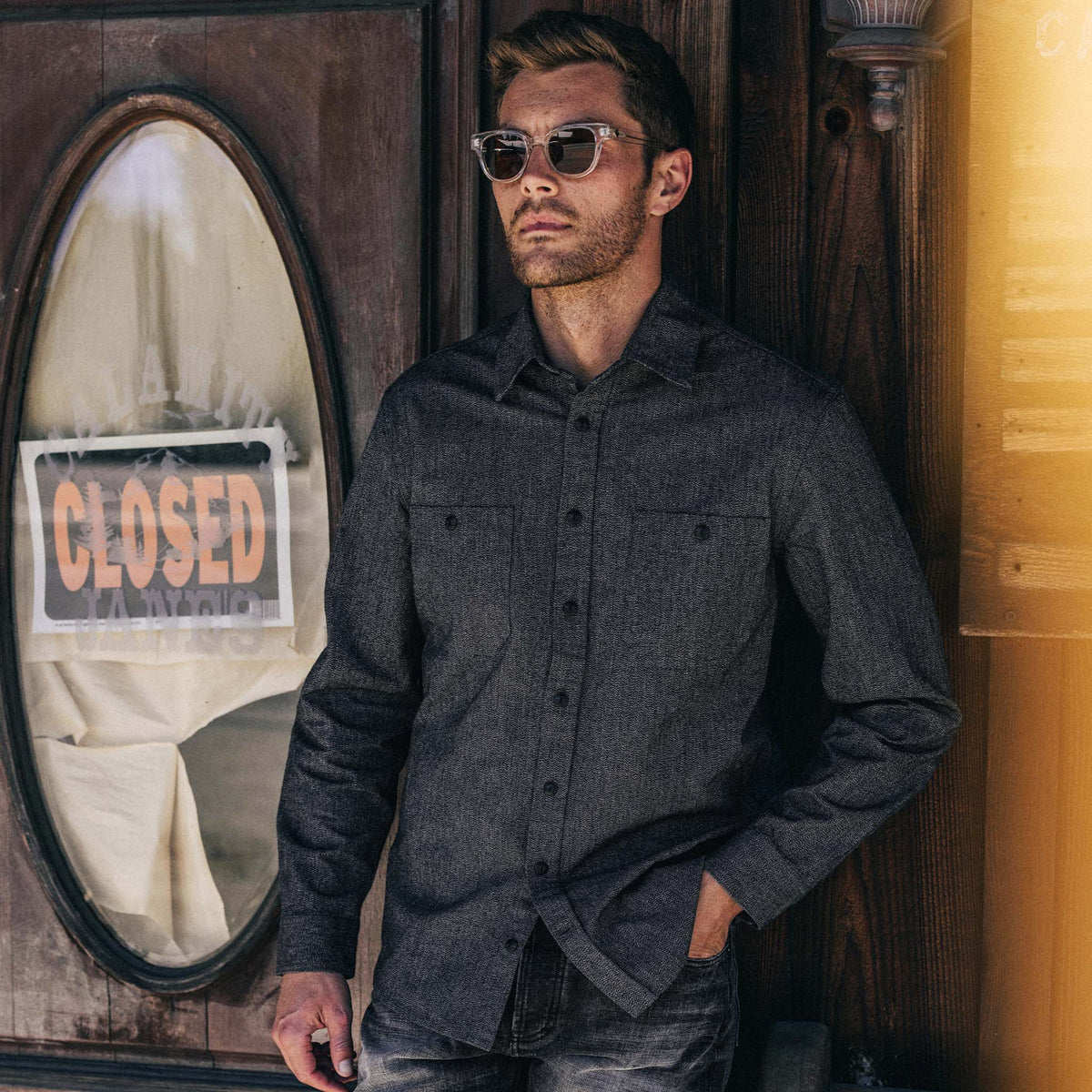 The Utility Shirt in Ash Jaspe