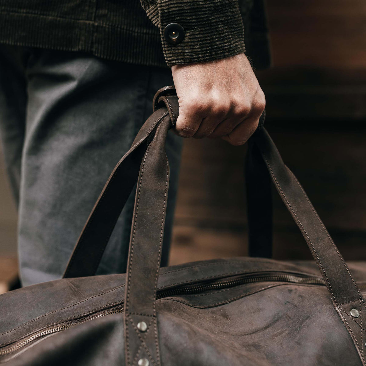 The Weekender Duffle Bag in Espresso