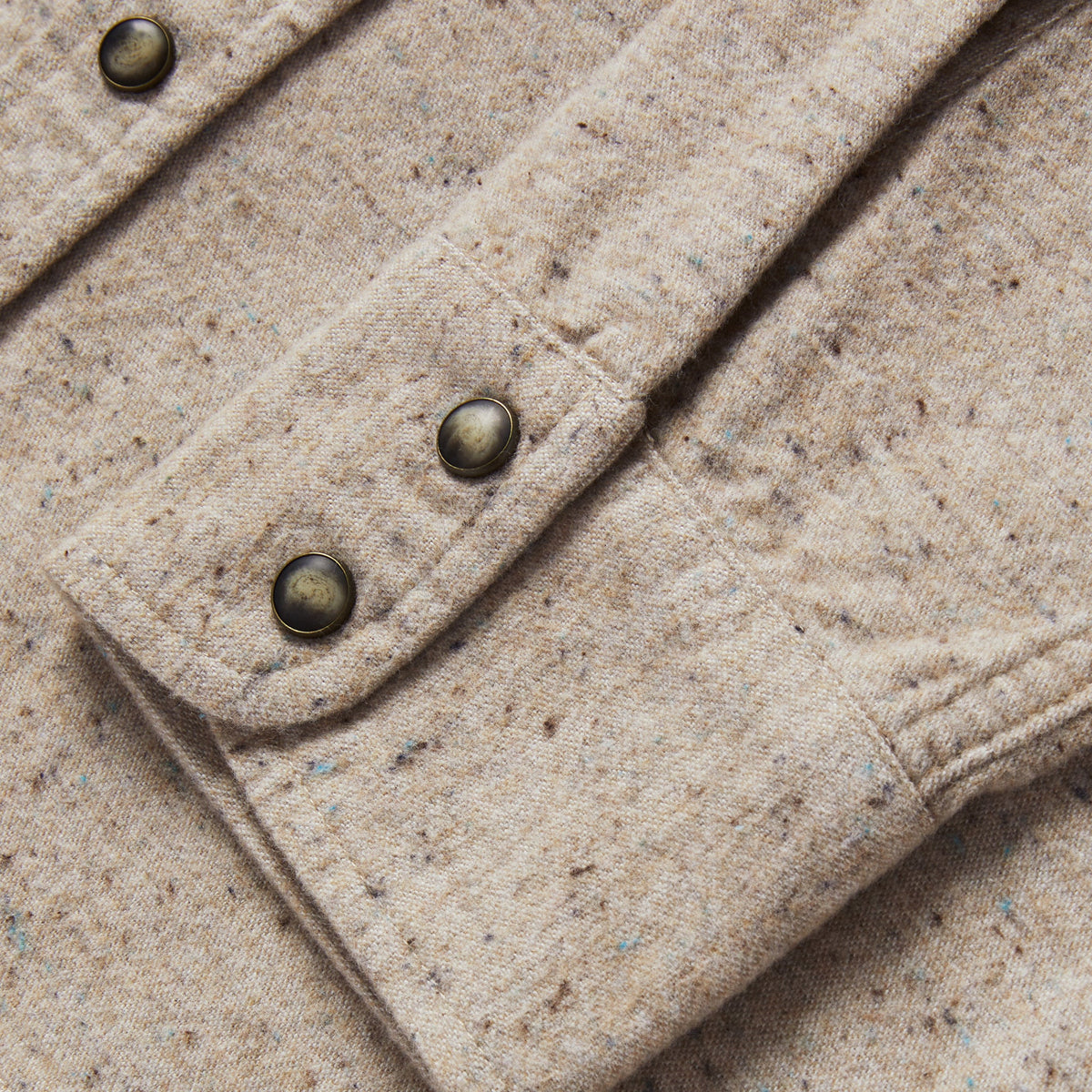 The Western Shirt in Oat Donegal