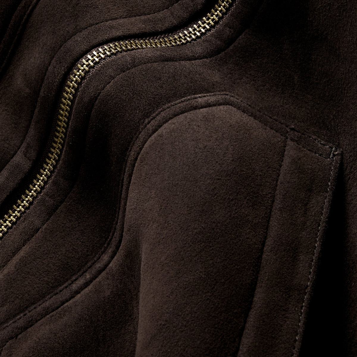 The Wright Jacket in Espresso Shearling