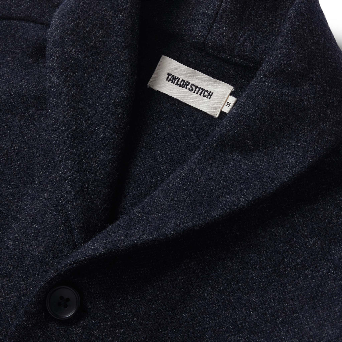 The Weekend Cardigan in Navy Herringbone Wool