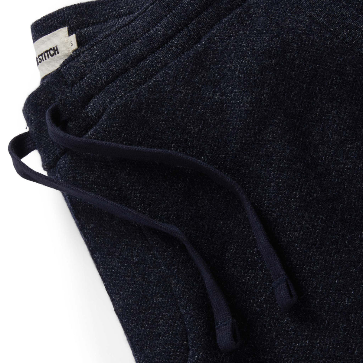 The Weekend Pant in Navy Herringbone Wool