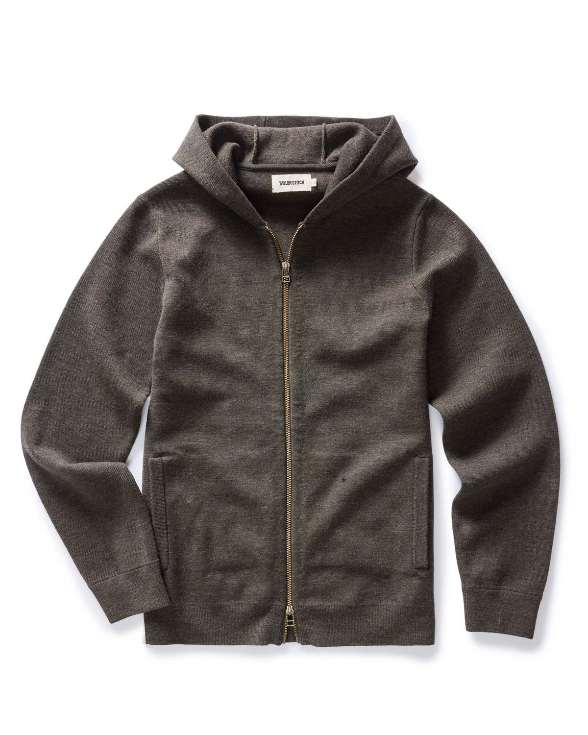 The Portola Hoodie in Heather Loden Merino