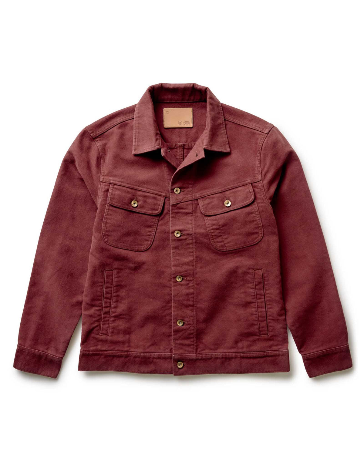 The Long Haul Jacket in Dried Cherry Moleskin