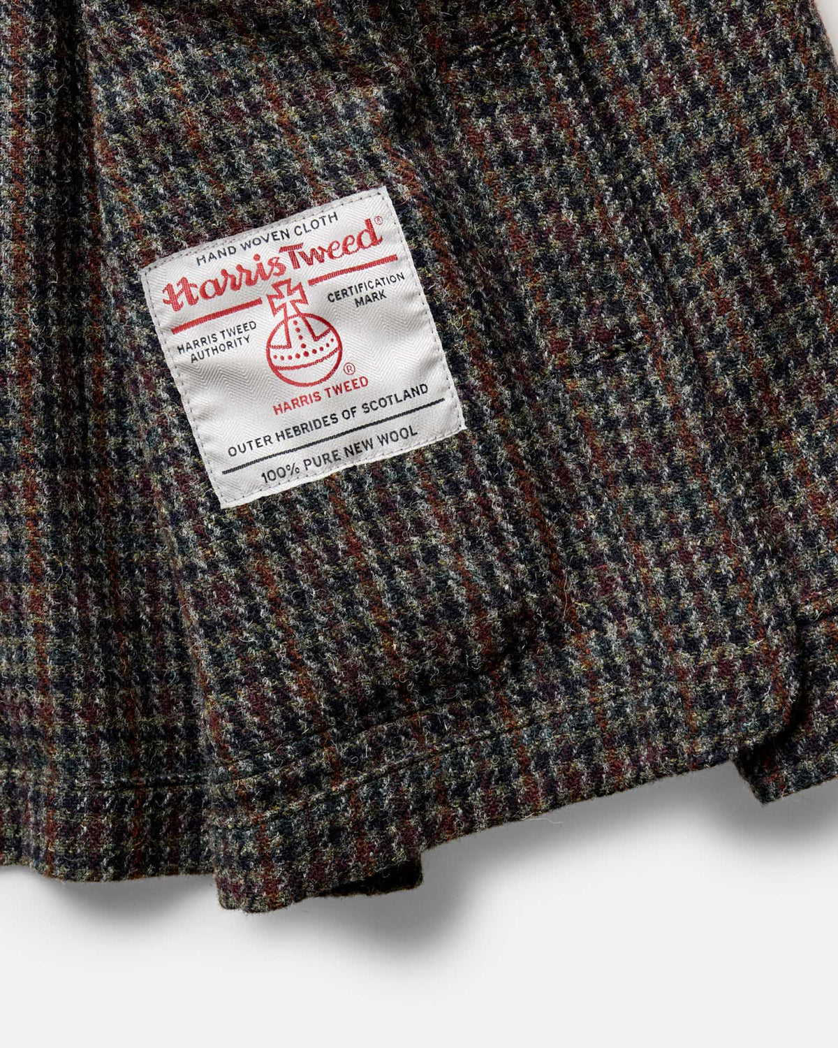 The Ojai Jacket in Marsh Guncheck Harris Tweed Wool