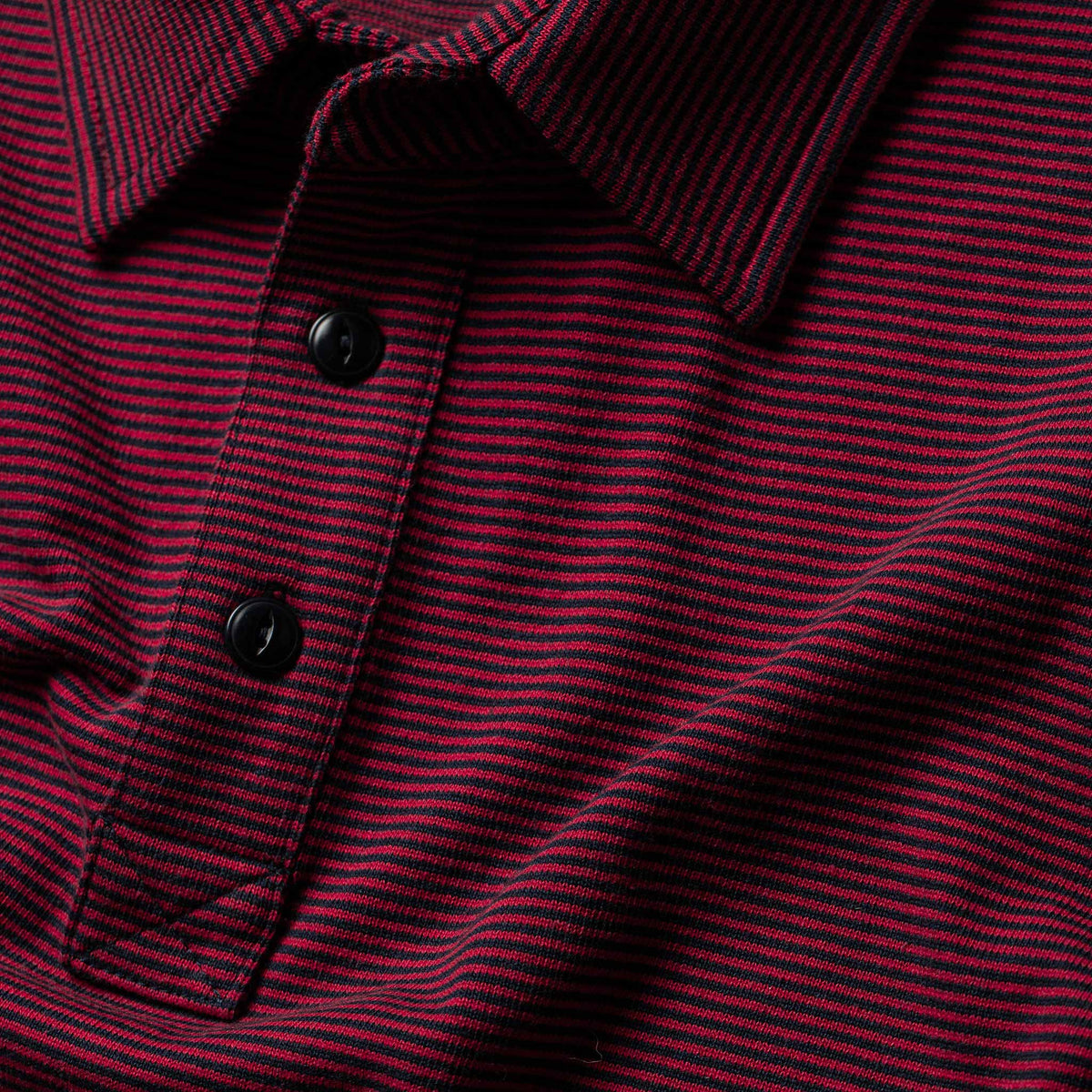 The Heavy Bag Polo in Red Stripe