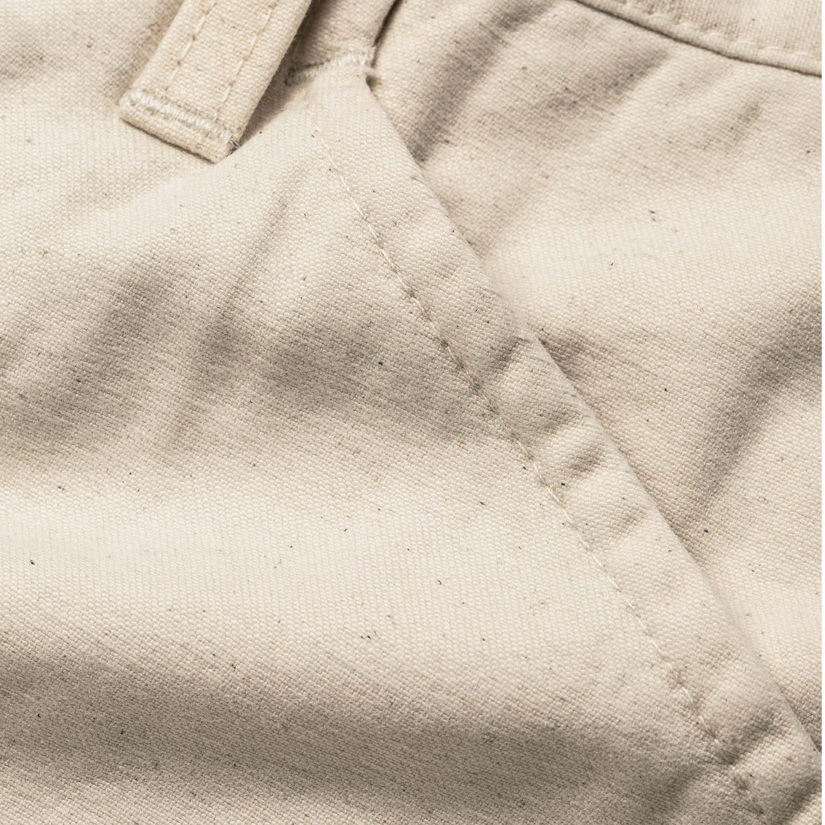 The Camp Pant in Natural Reverse Sateen
