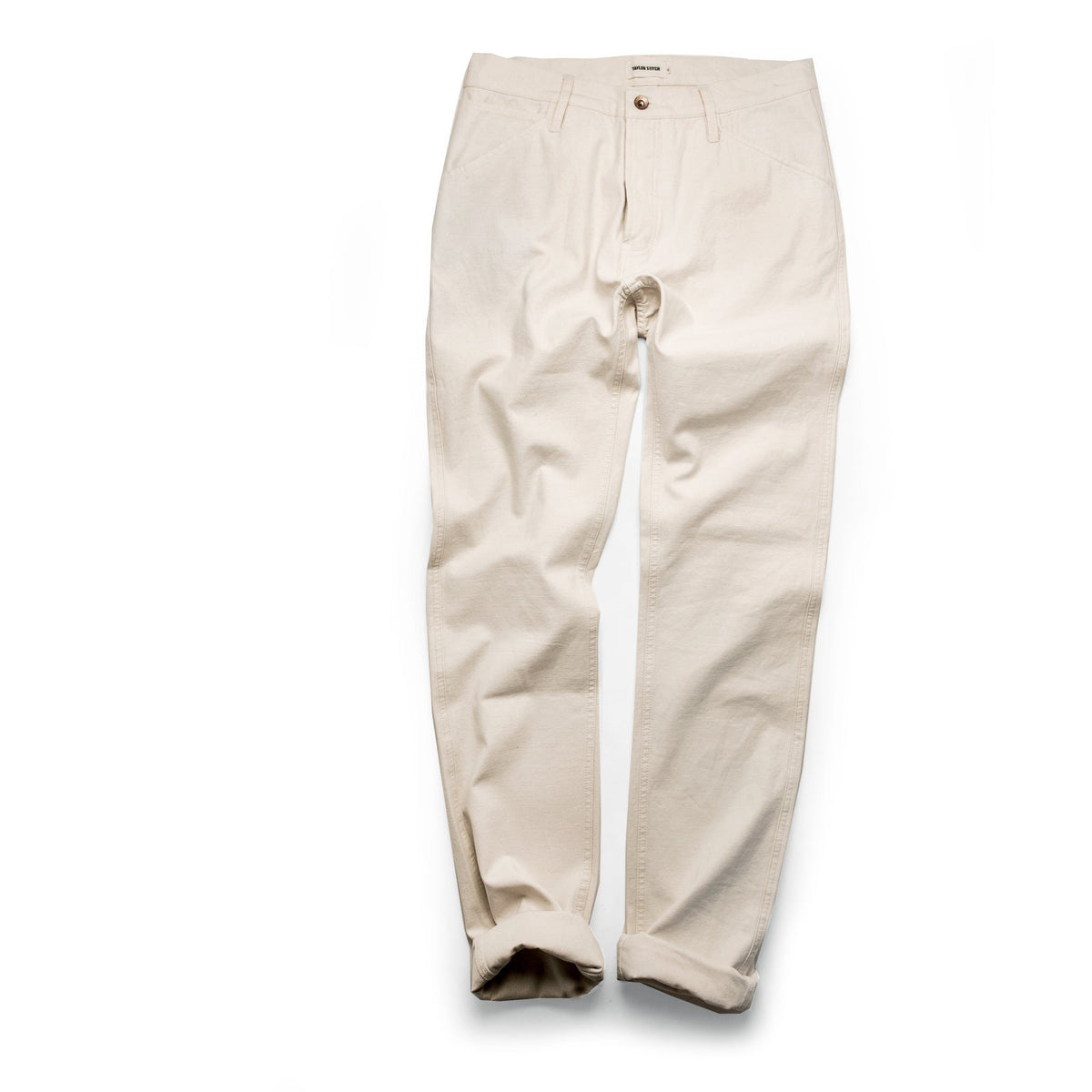 The Camp Pant in Natural Reverse Sateen