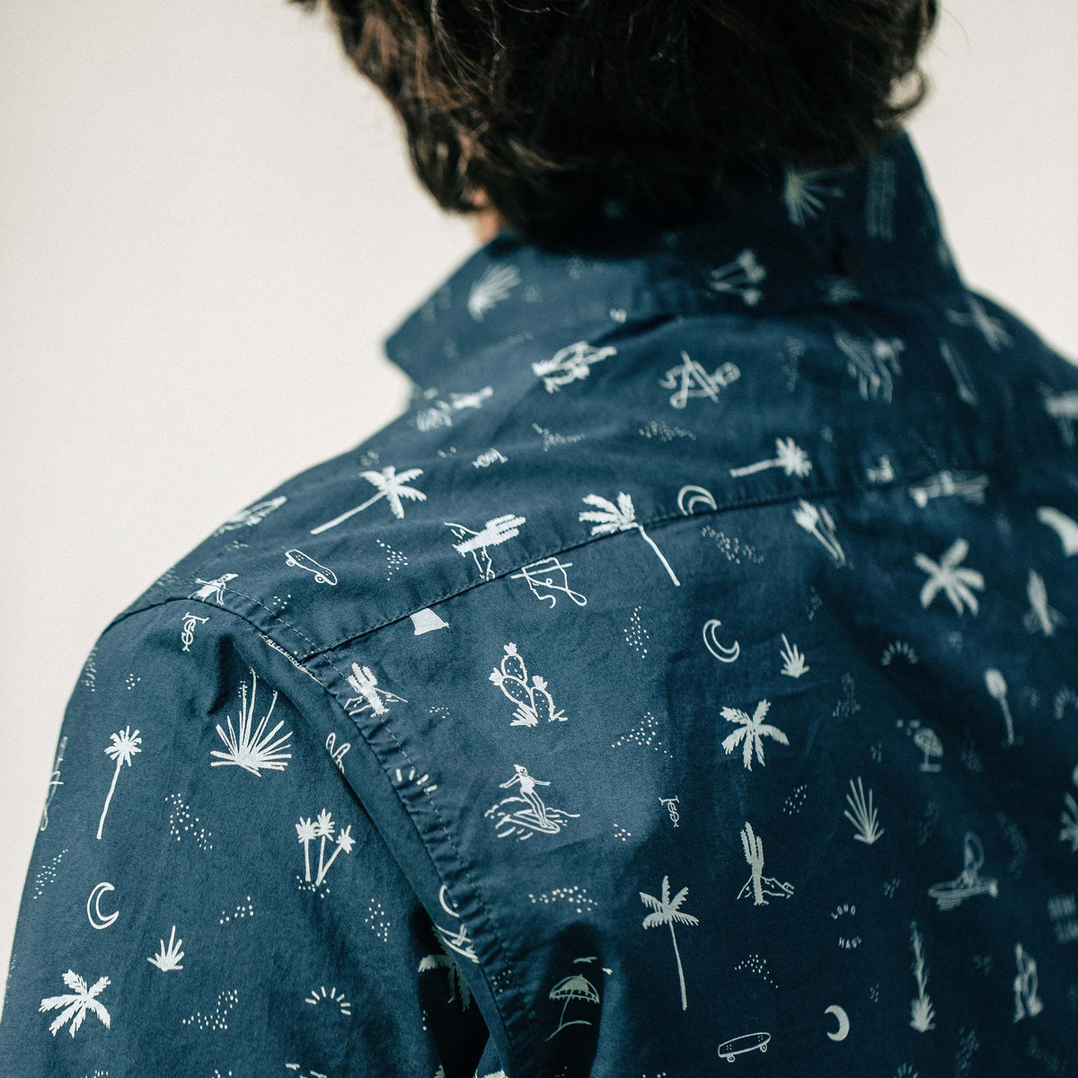 The Short Sleeve Jack in Navy Aloha