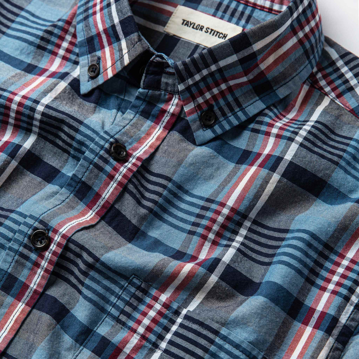 The Short Sleeve Jack in Navy Madras