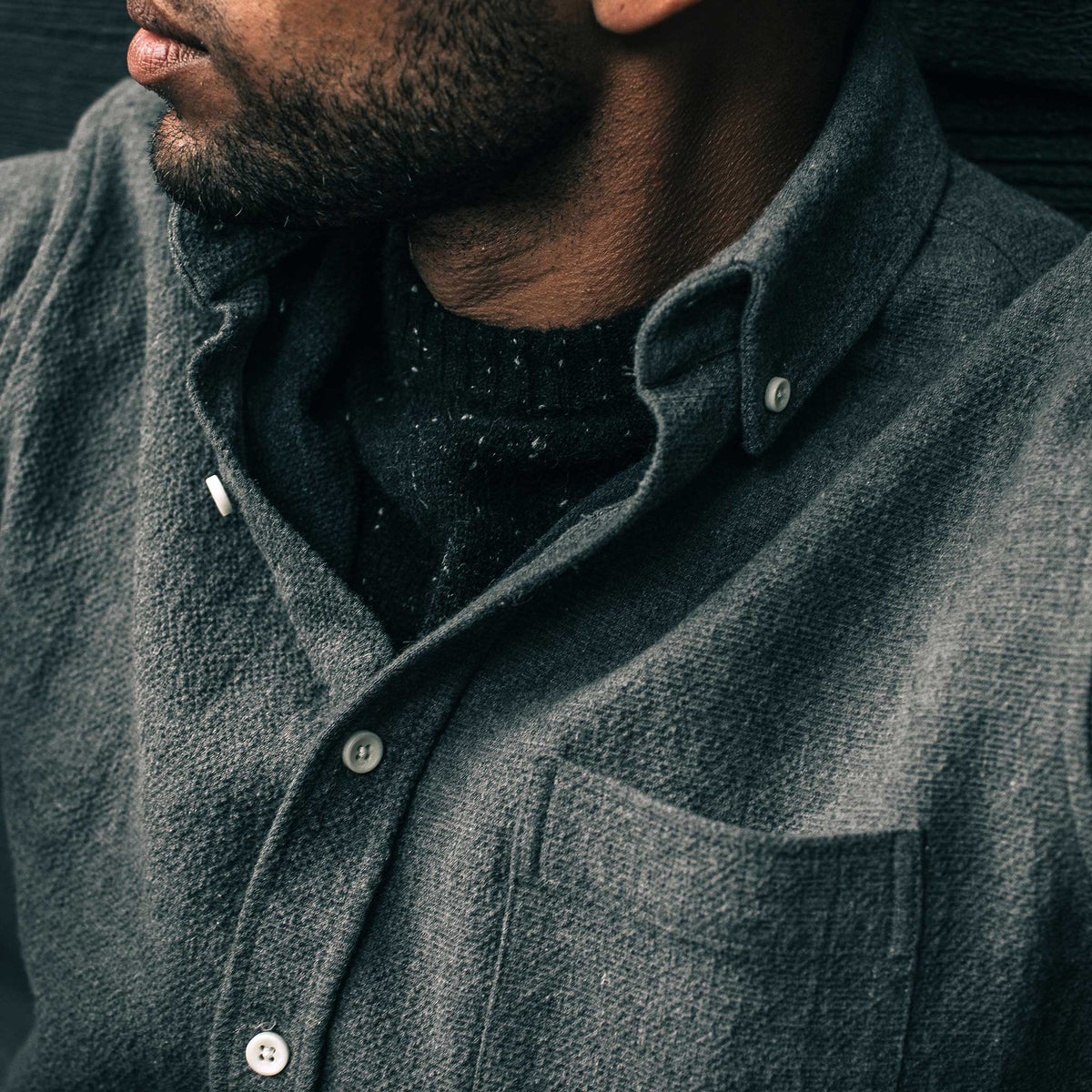 The Jack in Charcoal Double Cloth