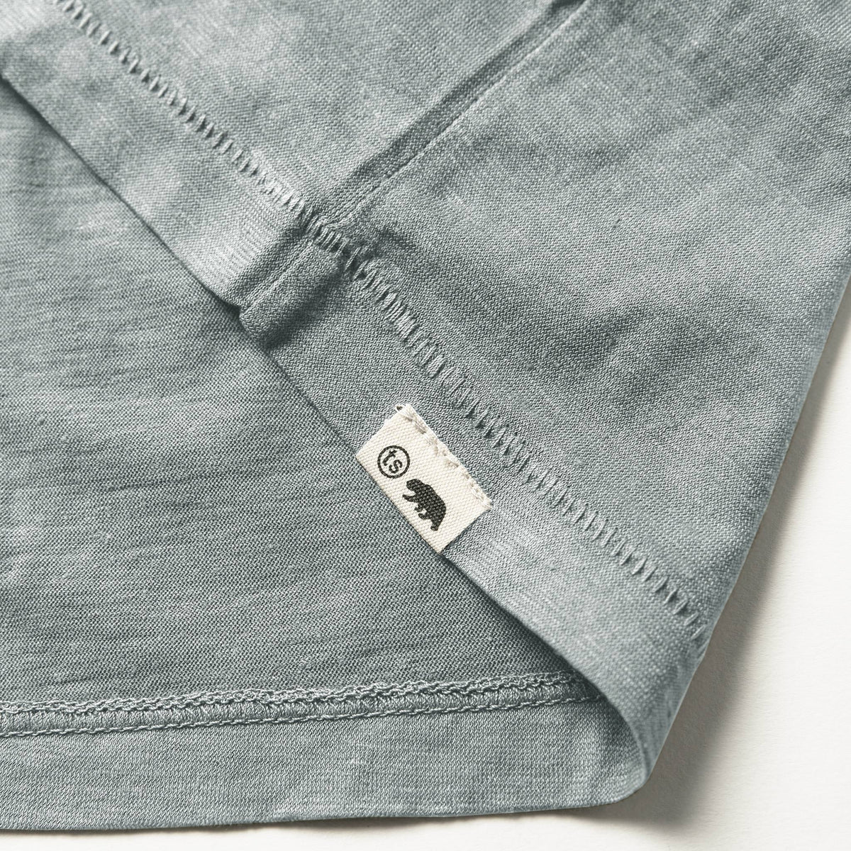 The Cotton Hemp Tee in Bay Mist