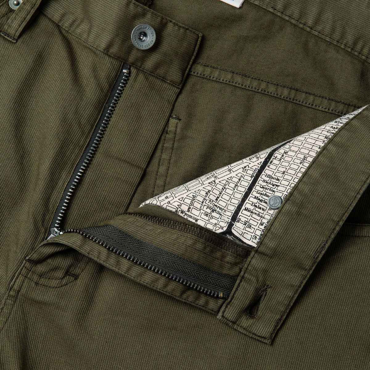 The Democratic All Day Pant in Olive Bedford Cord