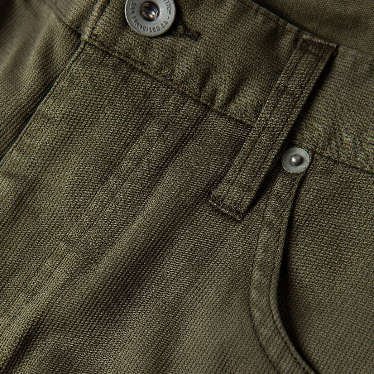 The Democratic All Day Pant in Olive Bedford Cord