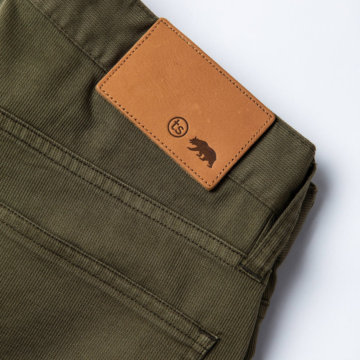 The Democratic All Day Pant in Olive Bedford Cord