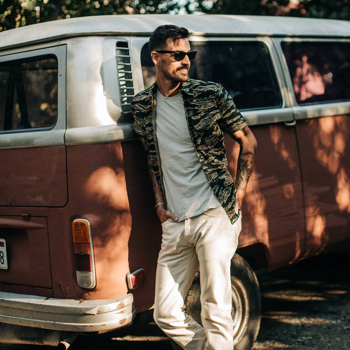 The Jungle Shirt in Tiger Camo
