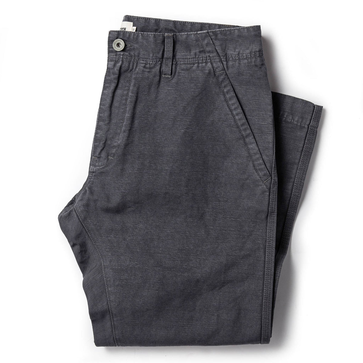 The Morse Pant in Charcoal Slub Linen