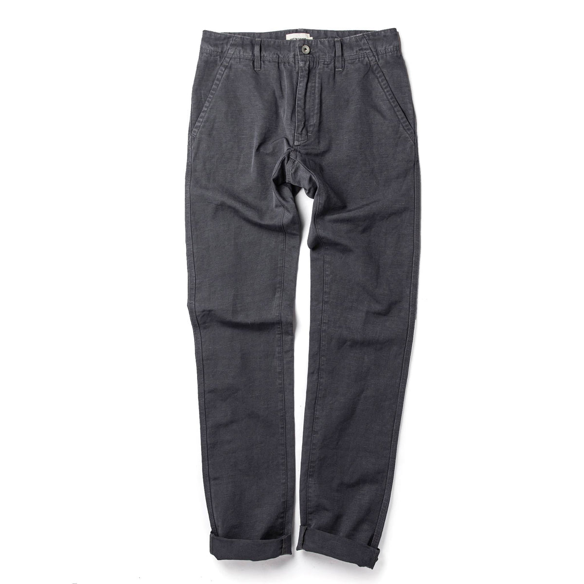 The Morse Pant in Charcoal Slub Linen