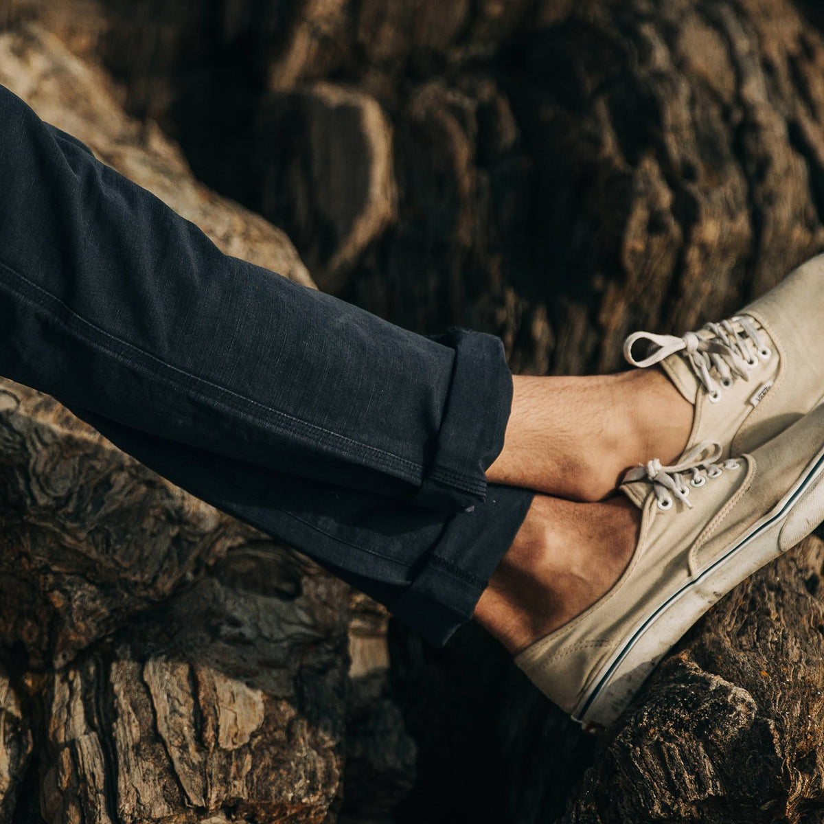 The Morse Pant in Navy Slub Linen