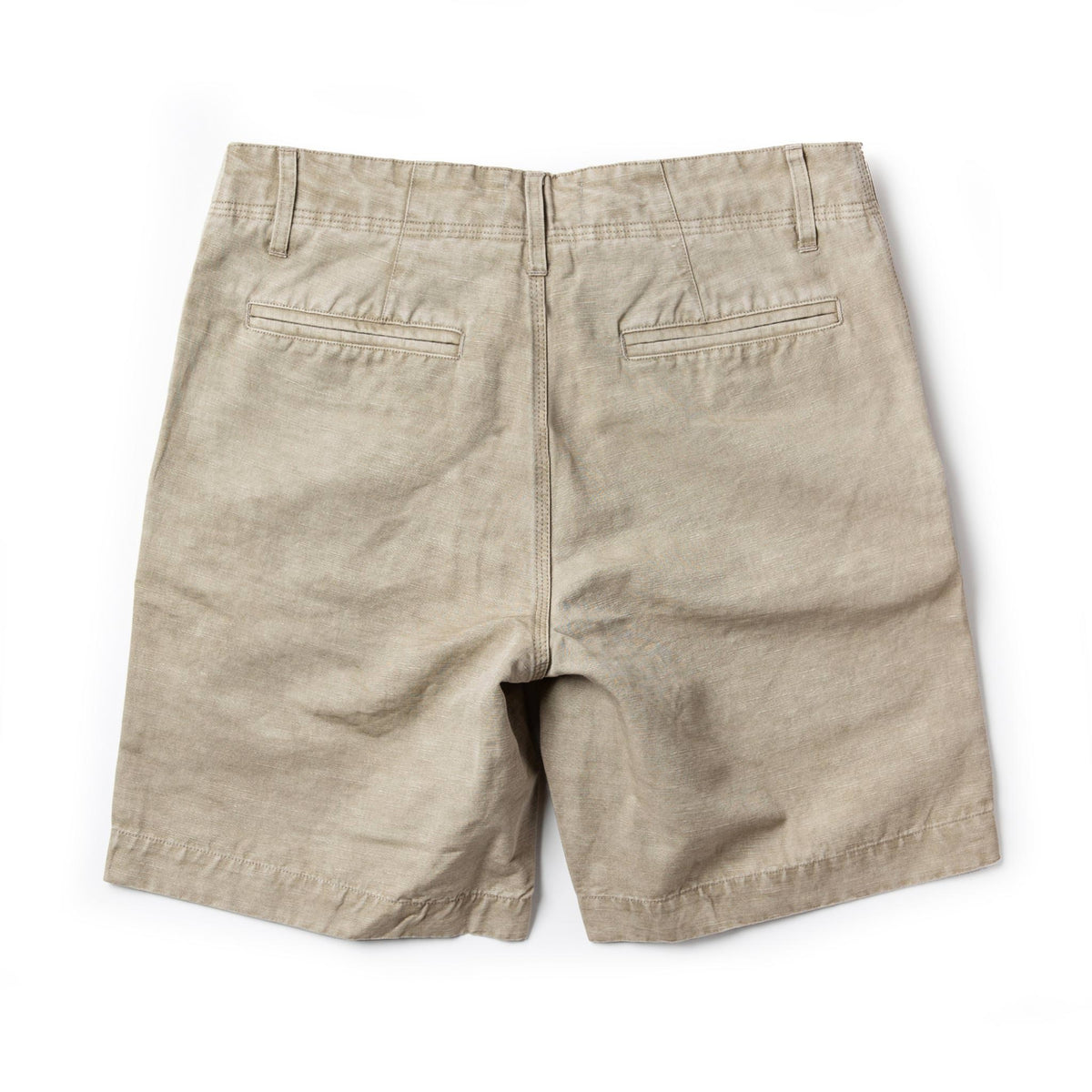 The Morse Short in Aluminum Slub Linen