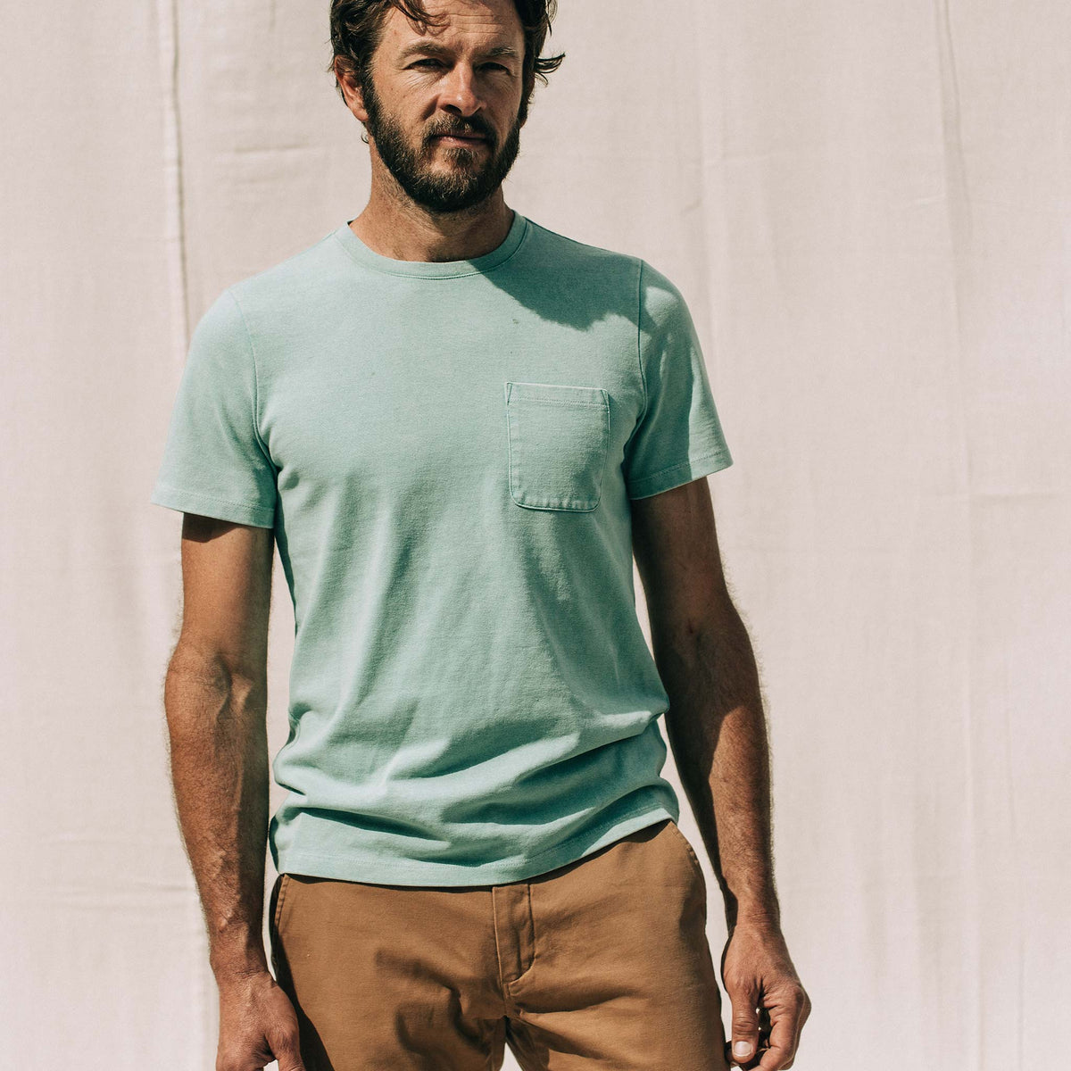 The Heavy Bag Tee in Dusty Teal