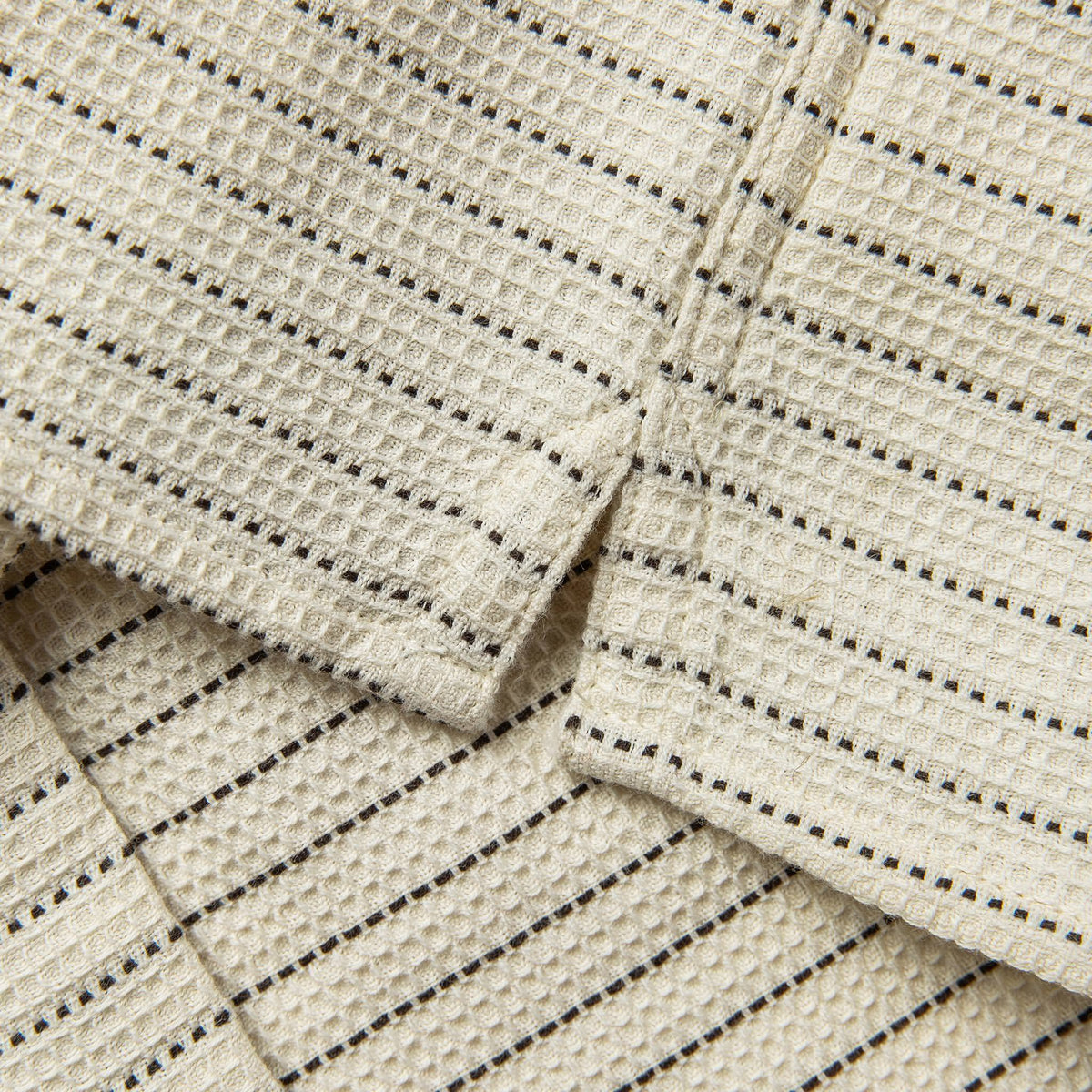 The Short Sleeve Hawthorne in Natural Pickstitch Waffle