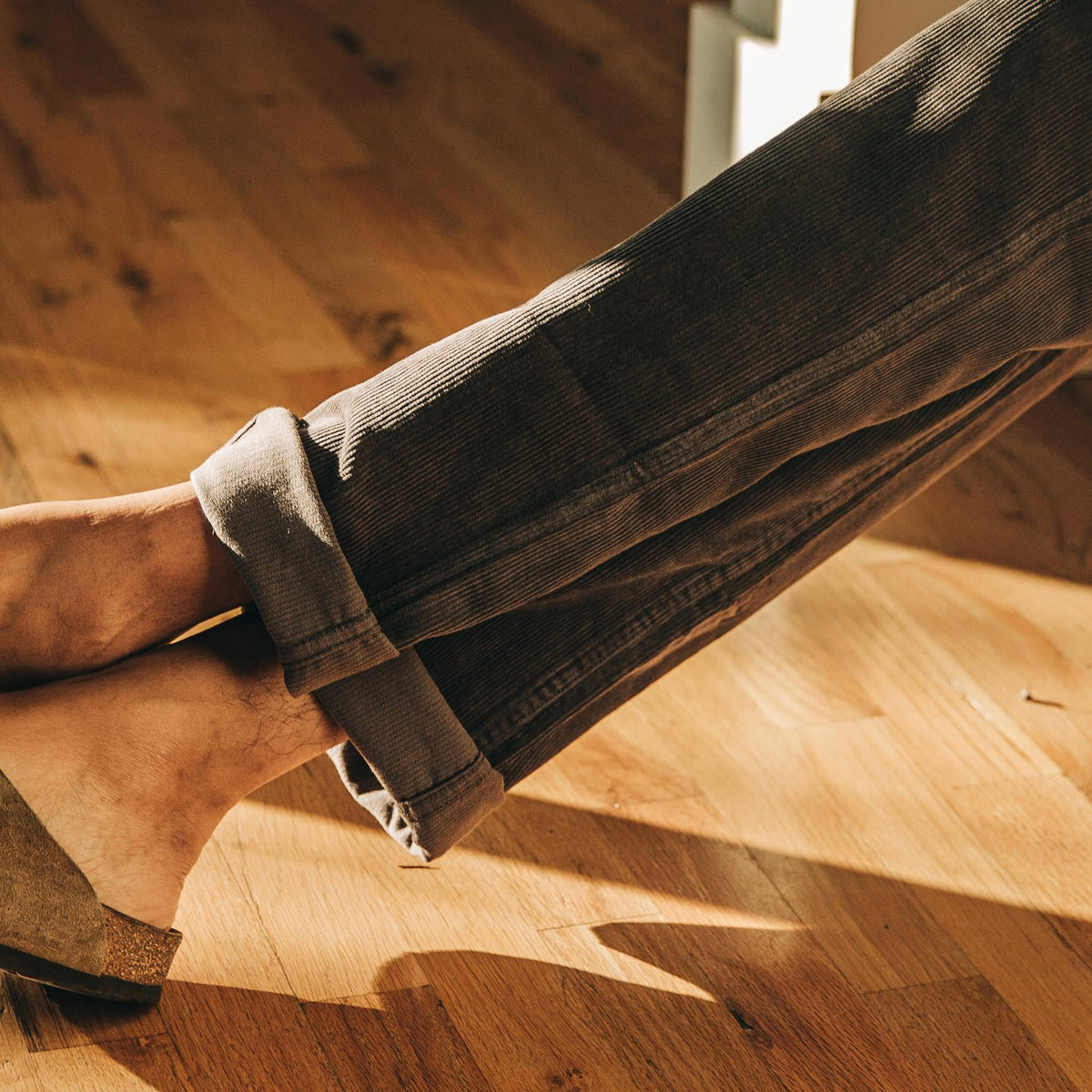 The Camp Pant in Charcoal Corduroy