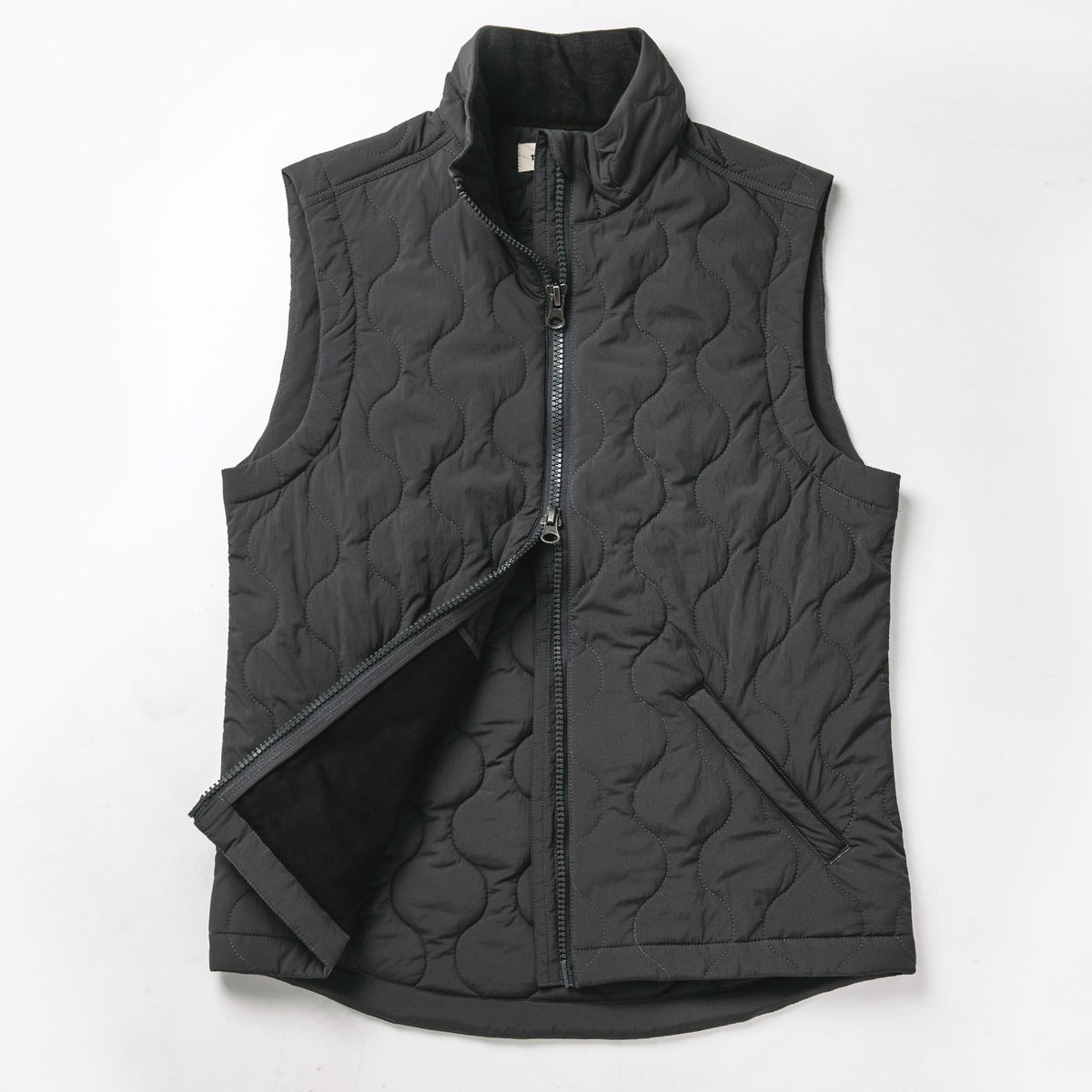 The Vertical Vest in Charcoal