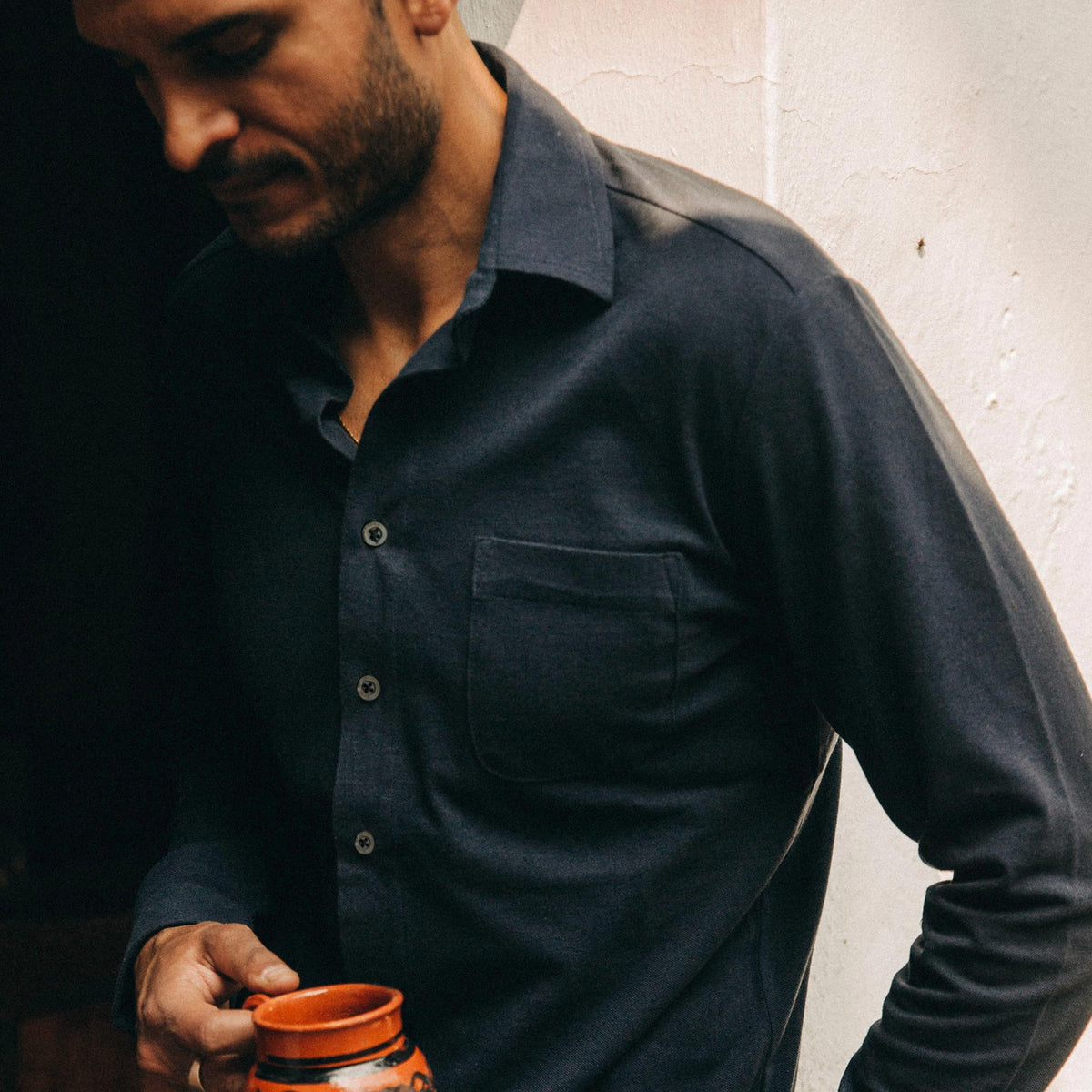 The California in Navy Pique