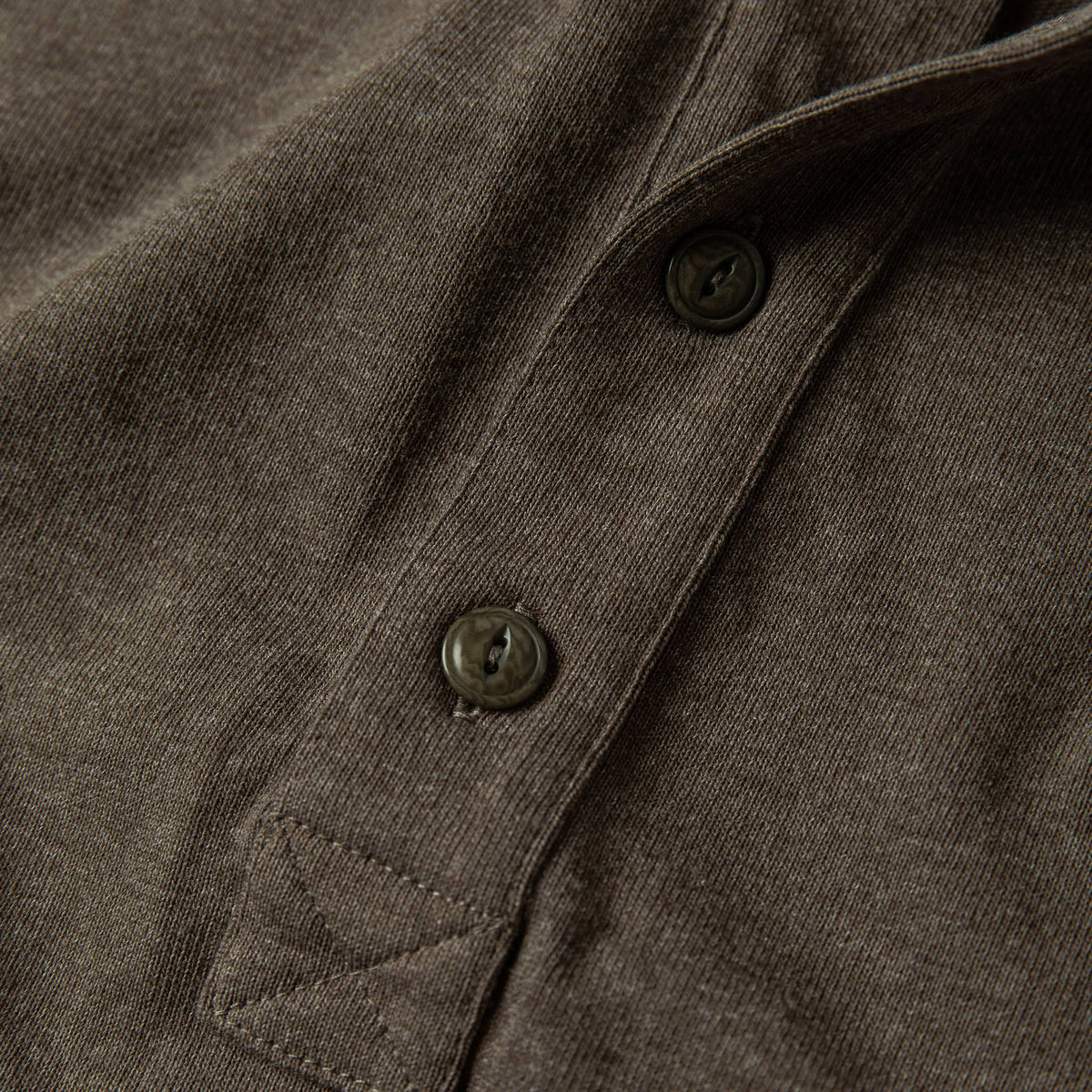 The Heavy Bag Henley in Espresso