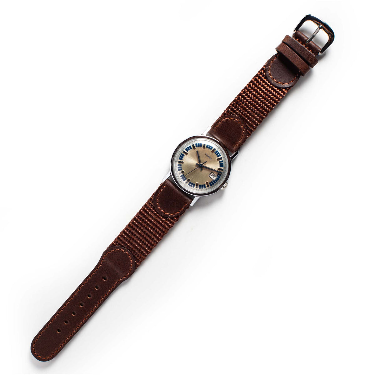 1974 Timex Mercury Calendar Silver