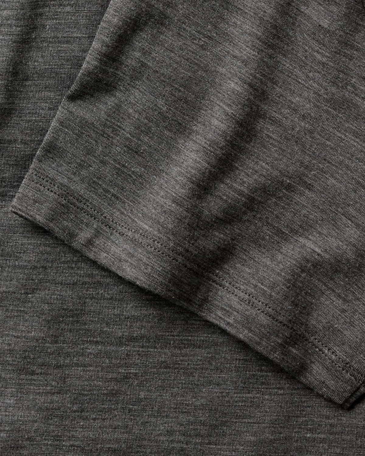 The Merino Polo in Heather Army
