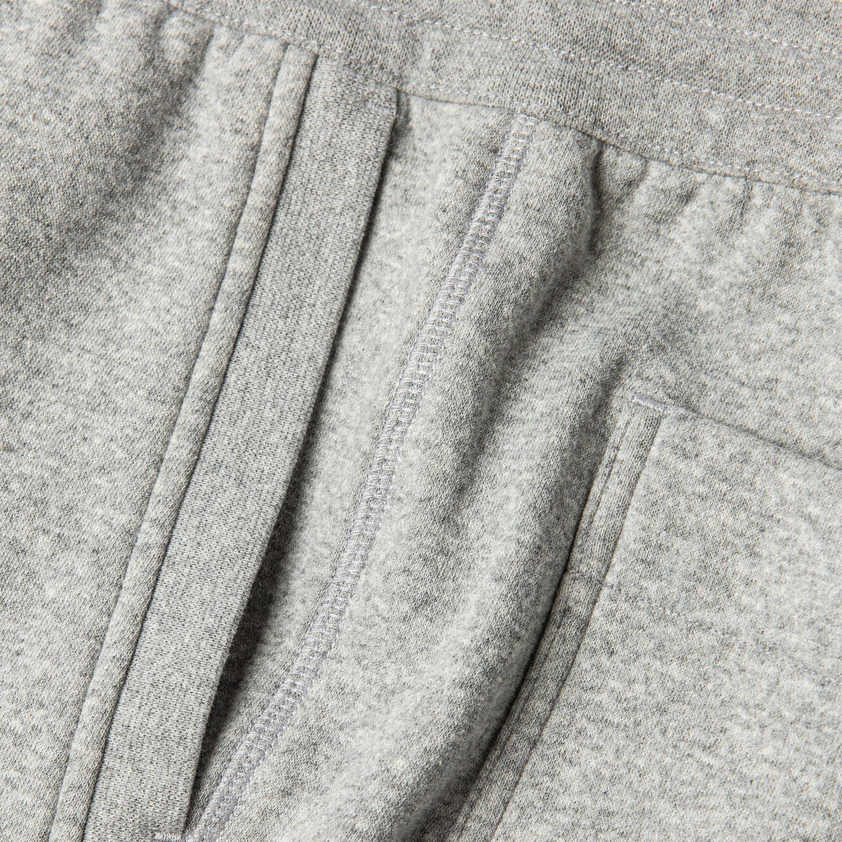 The Heavy Bag Pant in Heather Grey Fleece