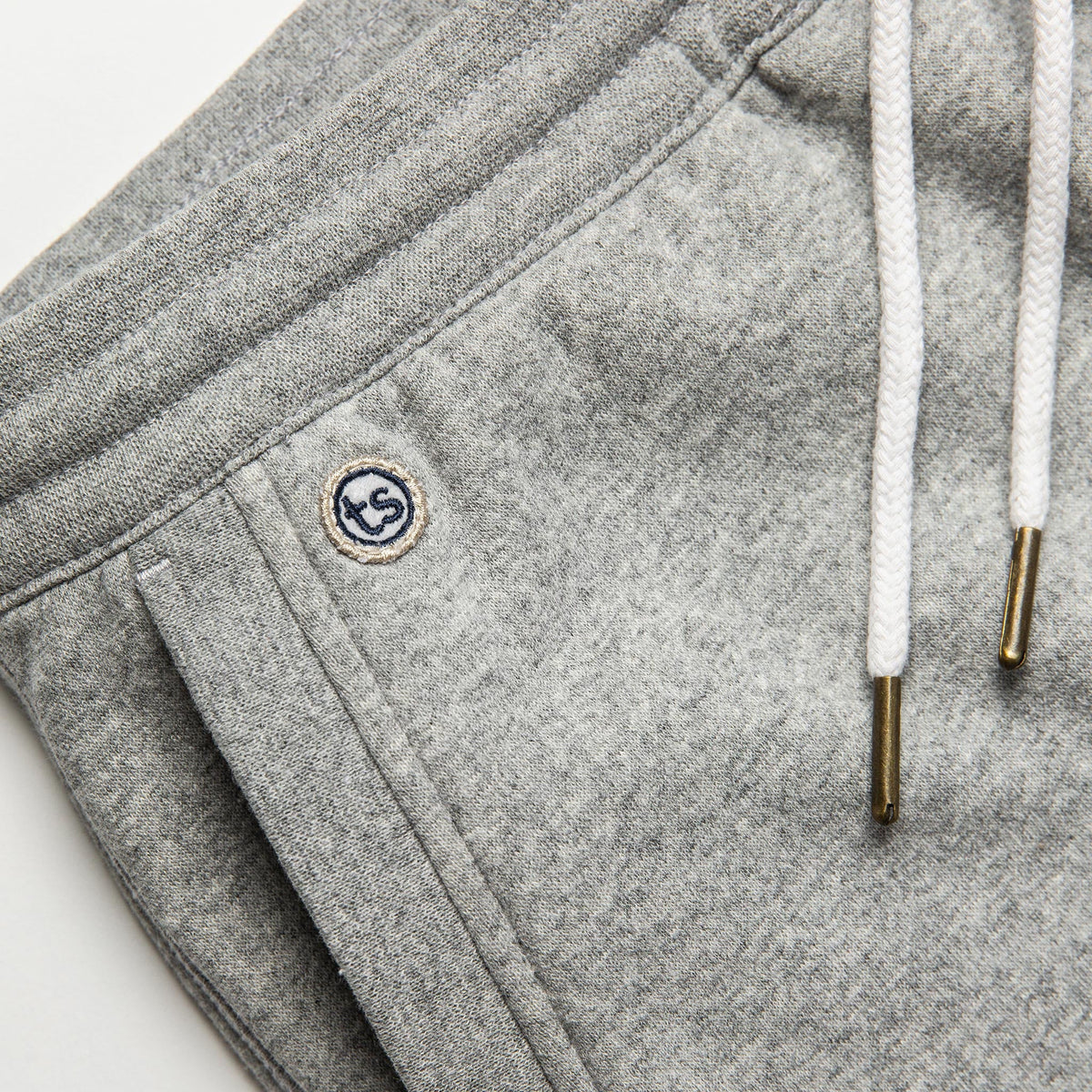 The Heavy Bag Short in Heather Grey Fleece