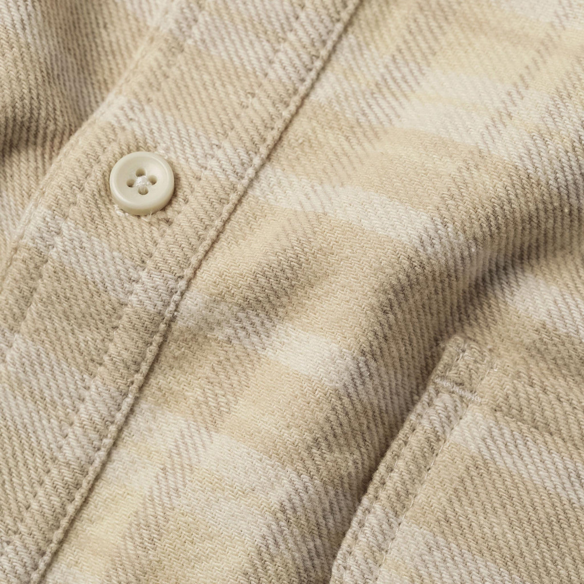 The Ledge Shirt in Sand Plaid