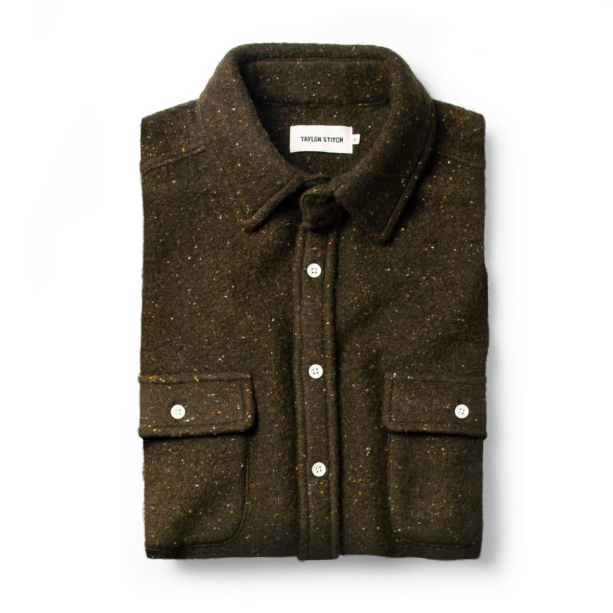 The Leeward Shirt in Olive Donegal