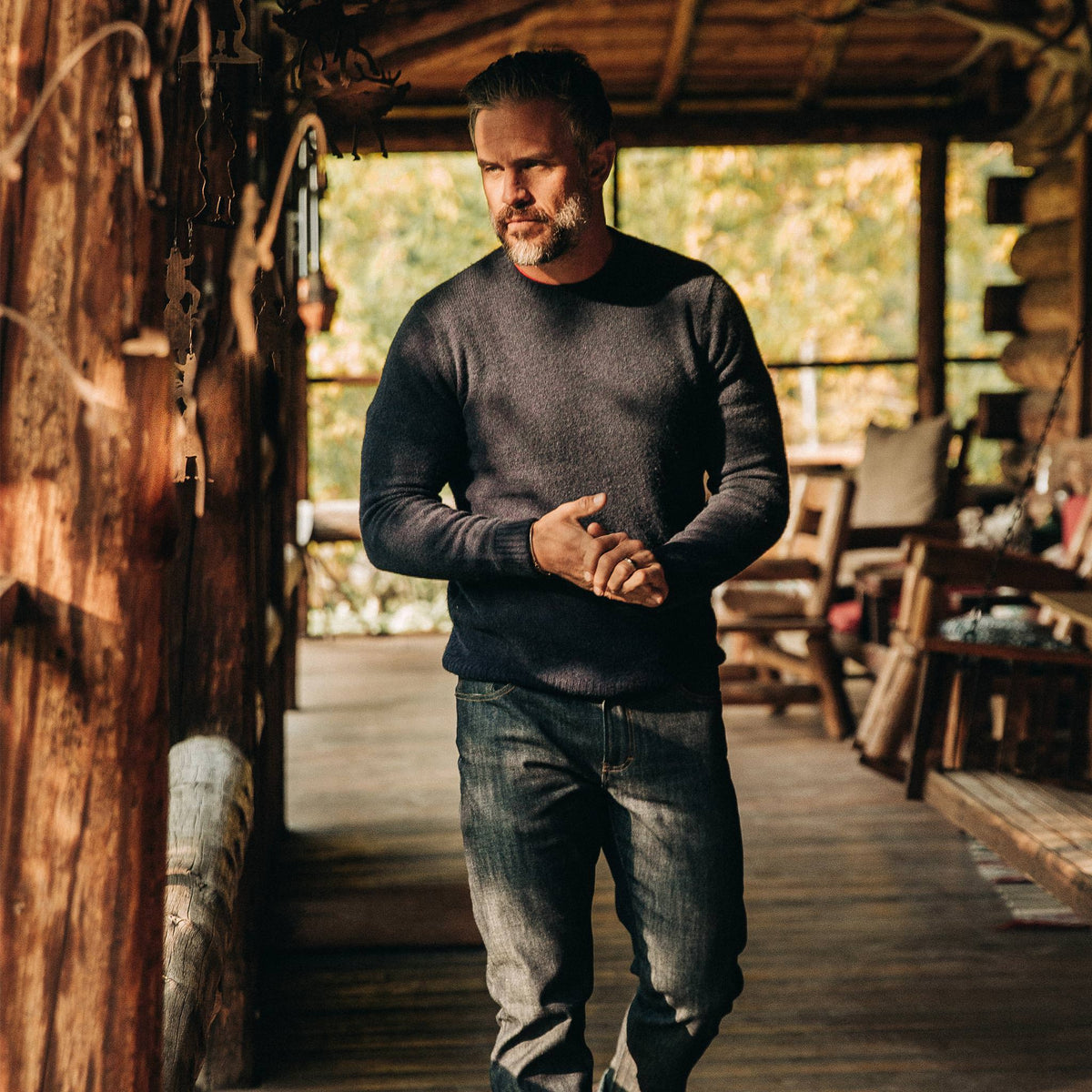 The Lodge Sweater in Navy