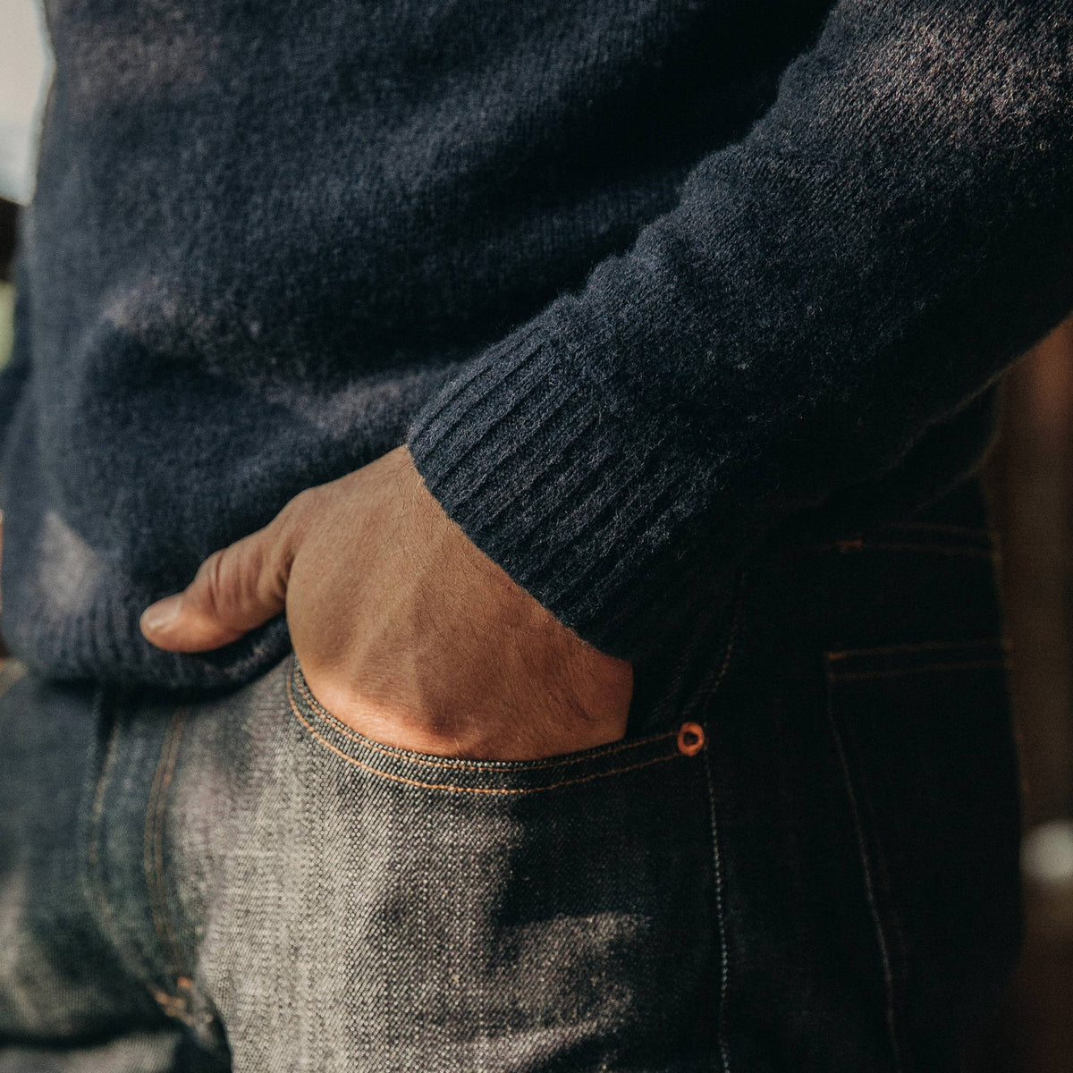 The Lodge Sweater in Navy