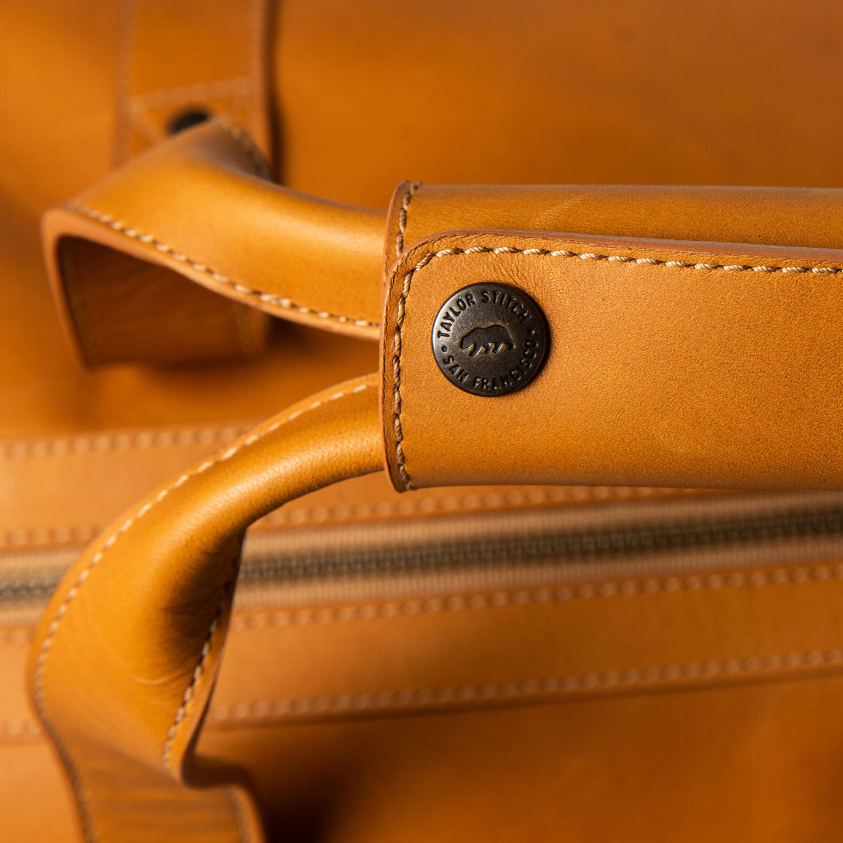 The Weekender Duffle Bag in Saddle Tan