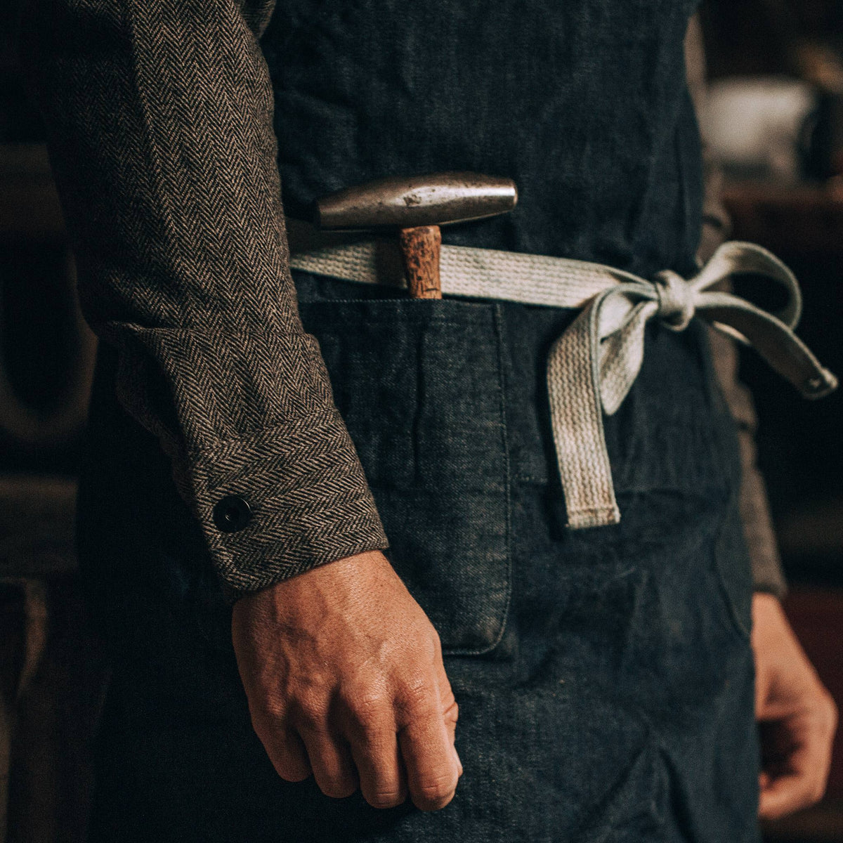 The Work Apron in Cone Mills Reserve Selvage