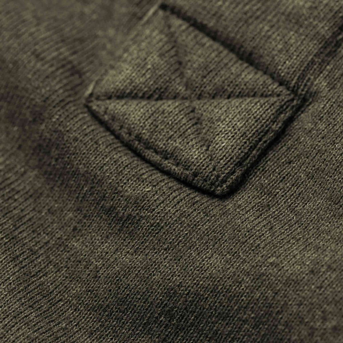 The Heavy Bag Henley in Fatigue Green