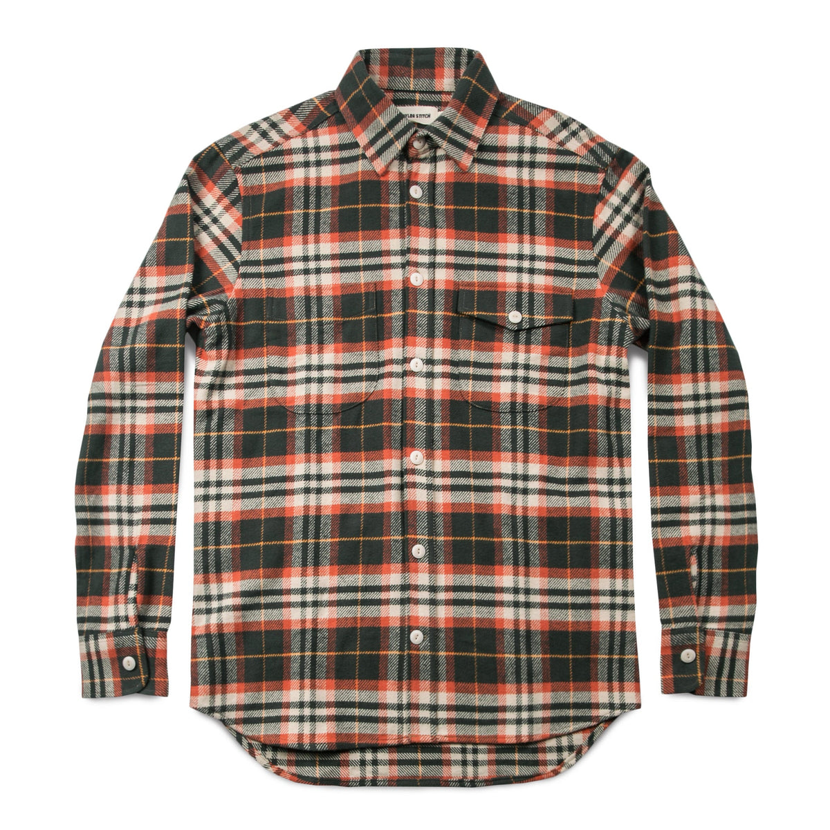 The Crater Shirt in Olive Plaid