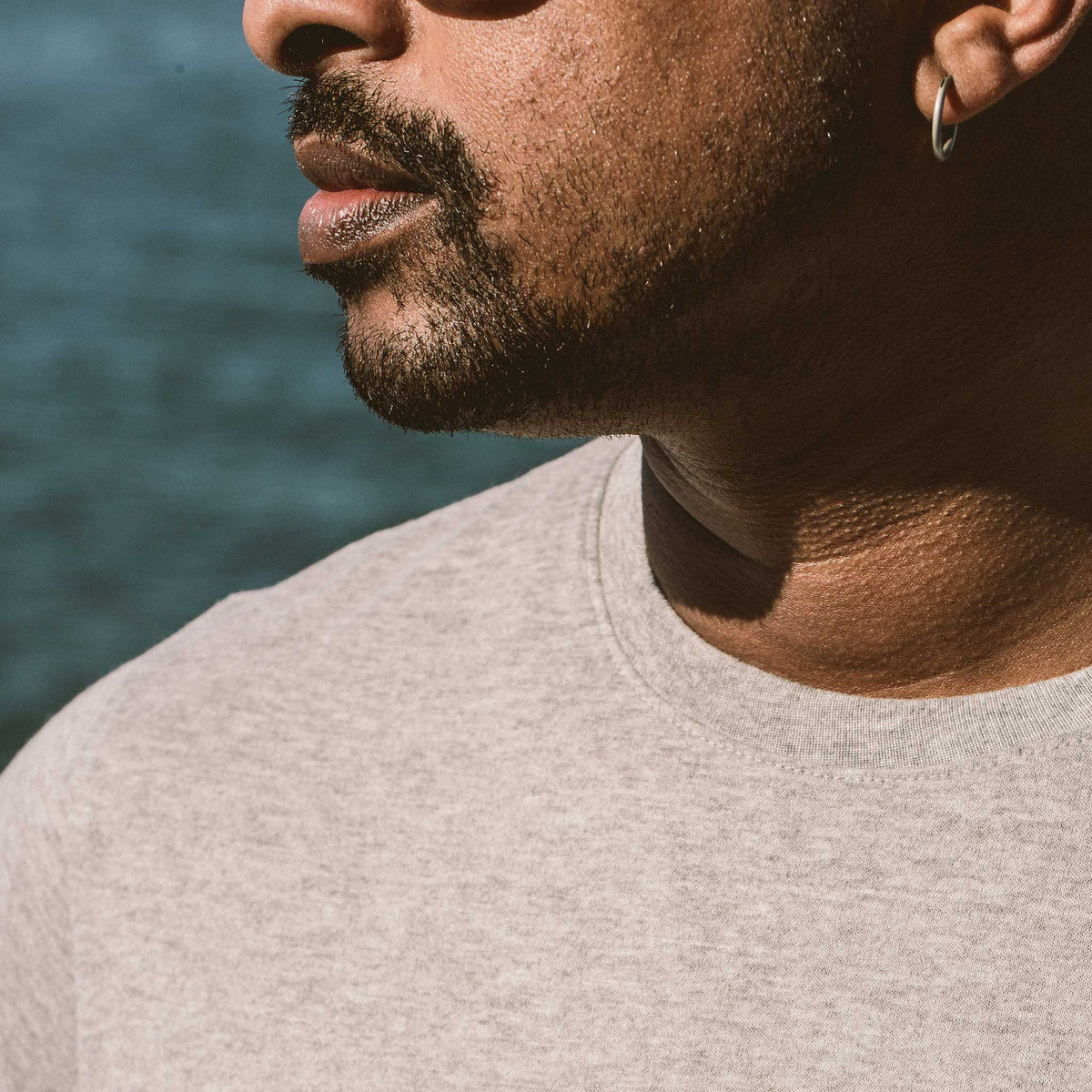 The Triblend Tee in Grey