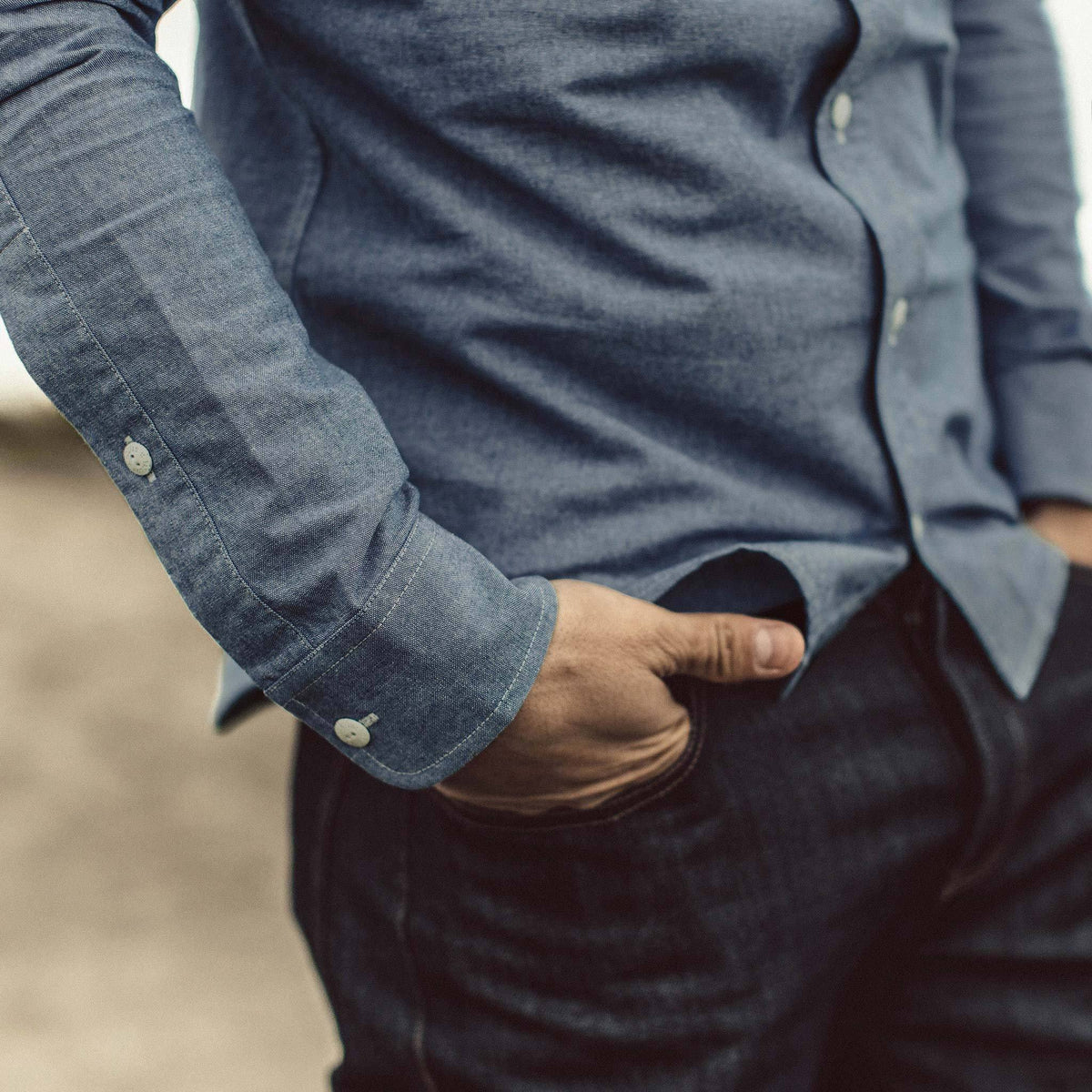The California in Blue Everyday Chambray
