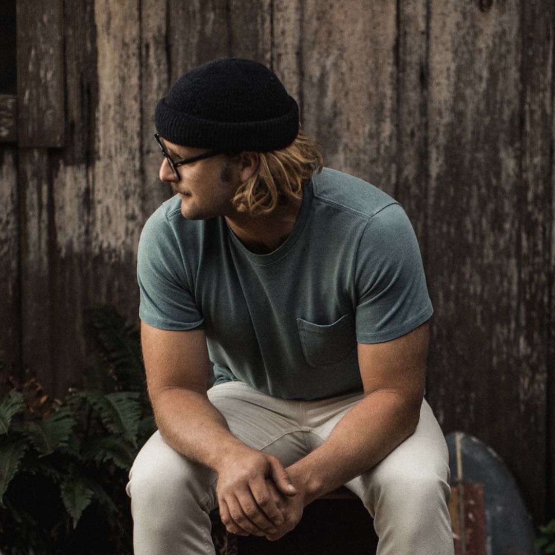 The Heavy Bag Tee in Seafoam